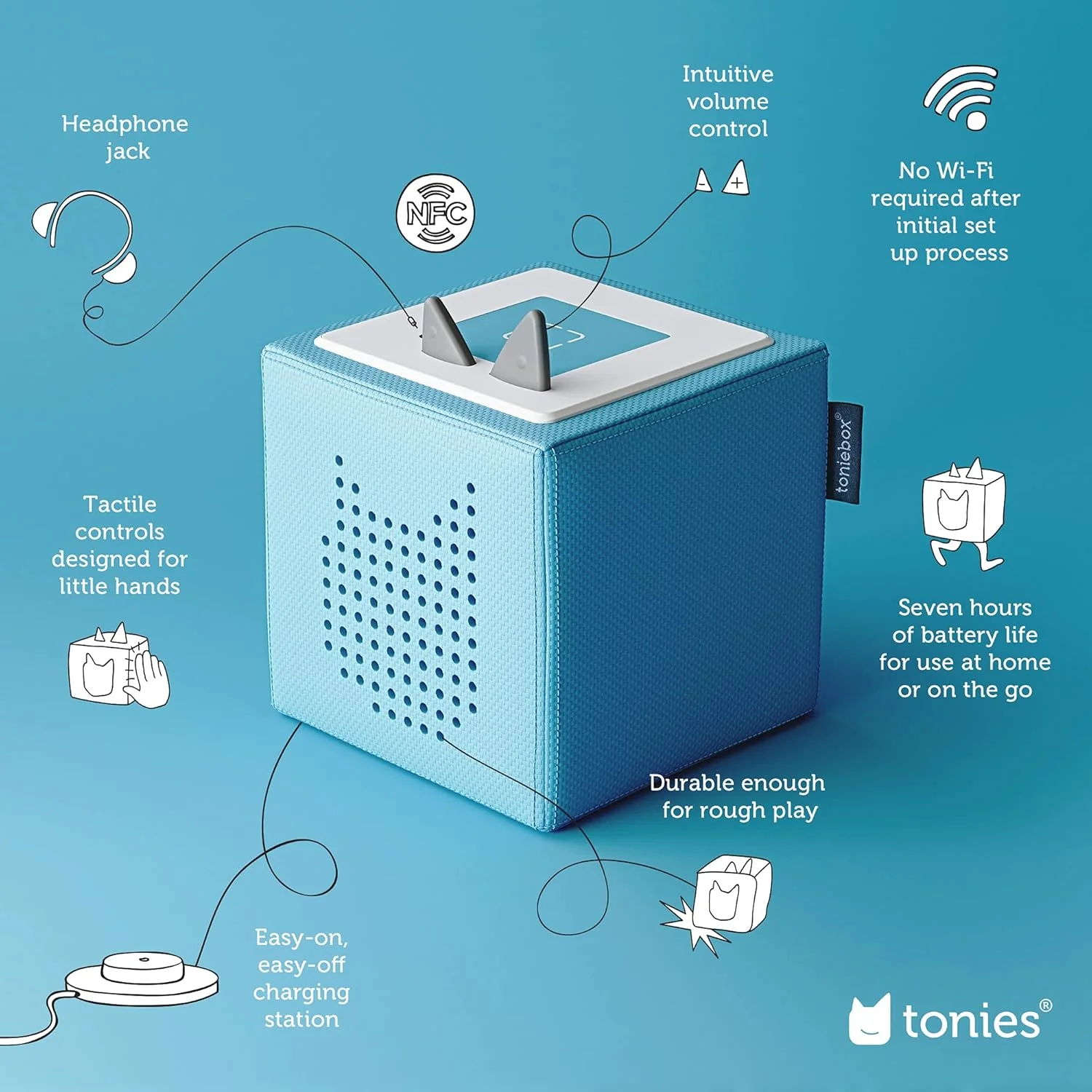1 Audio Player Starter Set with Playtime Elsa - Light Blue - Image 3