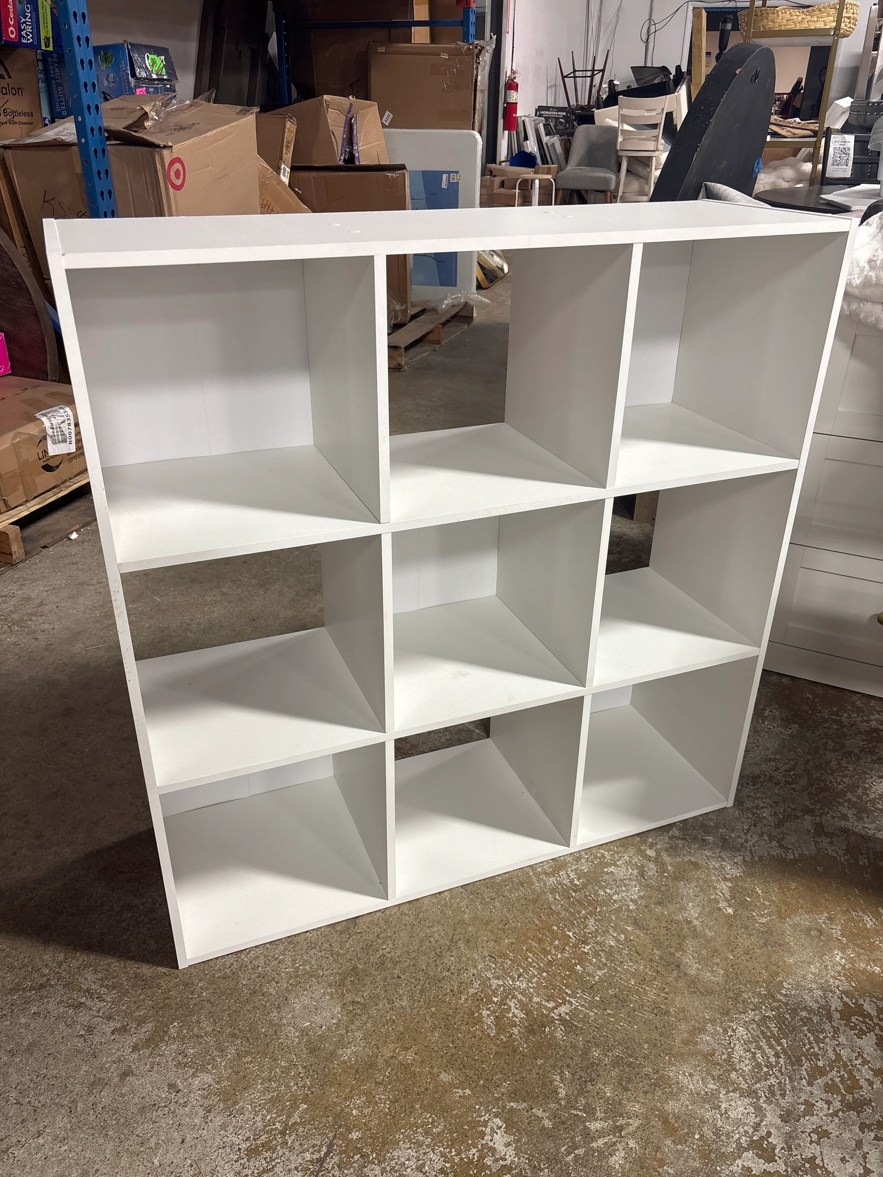 11" 9 Cube Book Shelf White SHOWROOM ITEM - Image 3