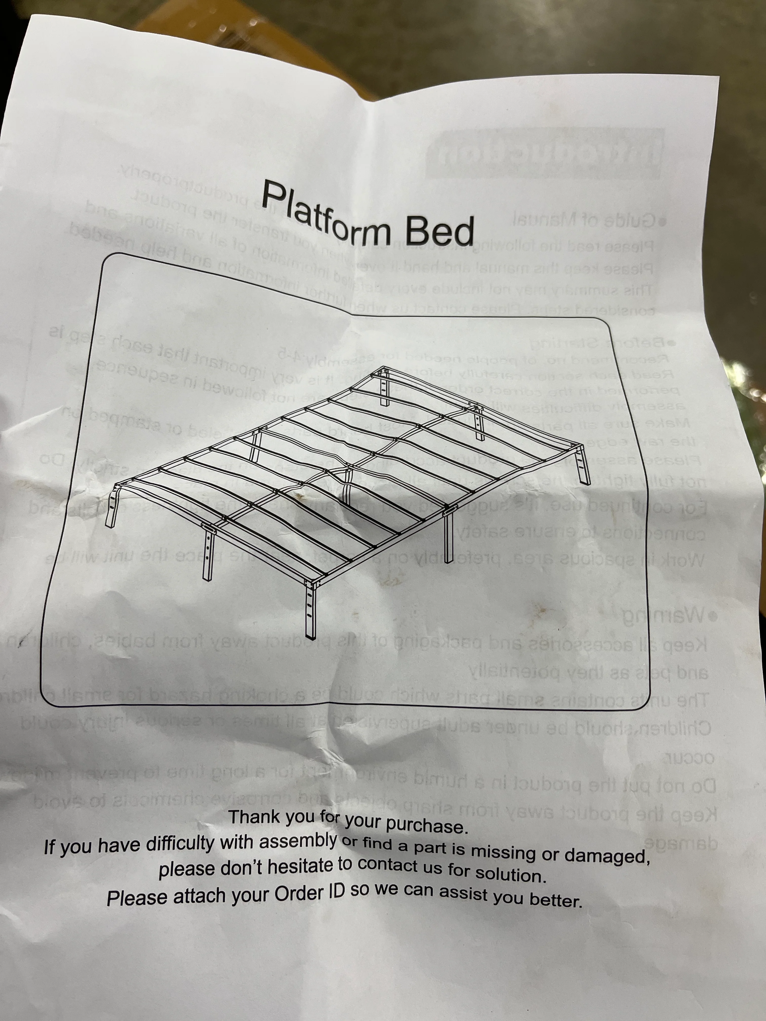 High Platform Queen Bed Frame No Box Spring Needed, Black - Image 8