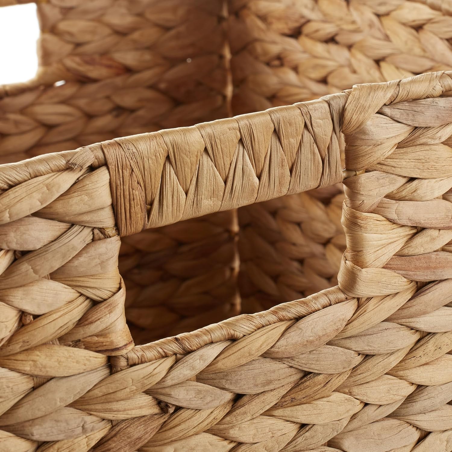 Water Hyacinth Storage Baskets, Natural - Set of 2 - Image 2