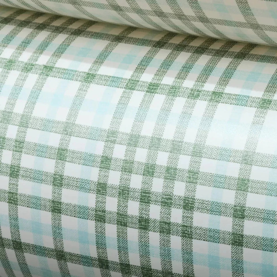 Layered Plaid Inflatable Kiddie Pool Green/Blue - Image 3