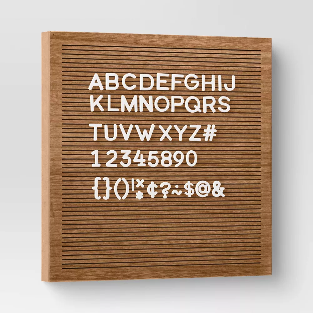 Wood Letter Board Brown - Image 4