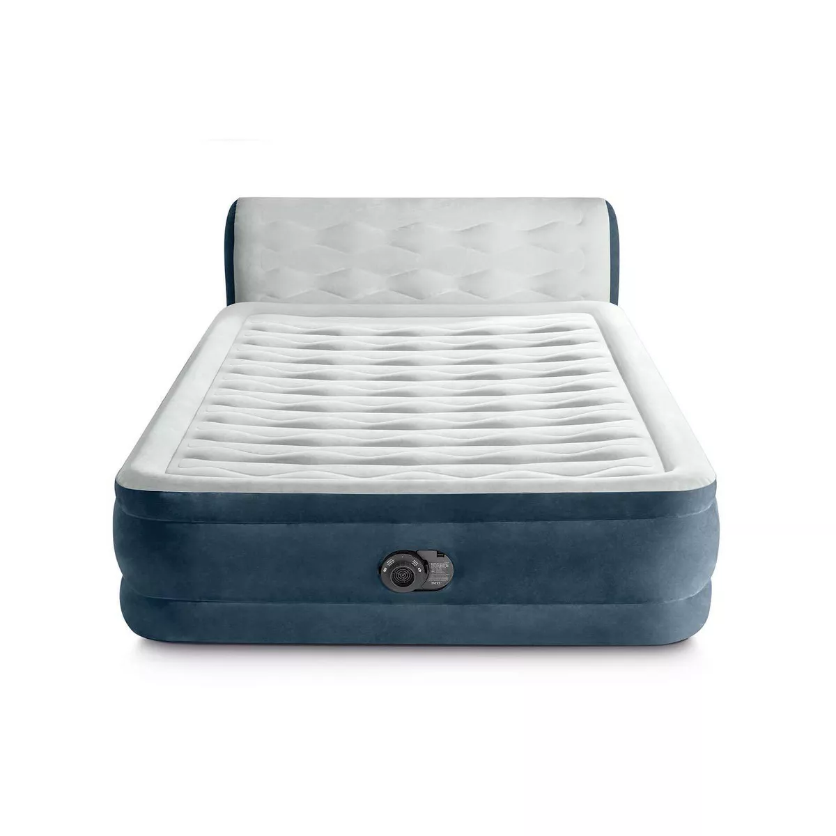 Pillow Top Air Mattress with Electric Pump and Headboard - Queen Size