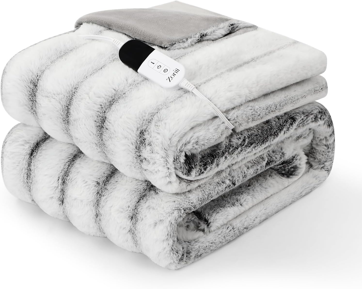 2-in-1 Weighted Heated Blanket for Back Pain, Queen