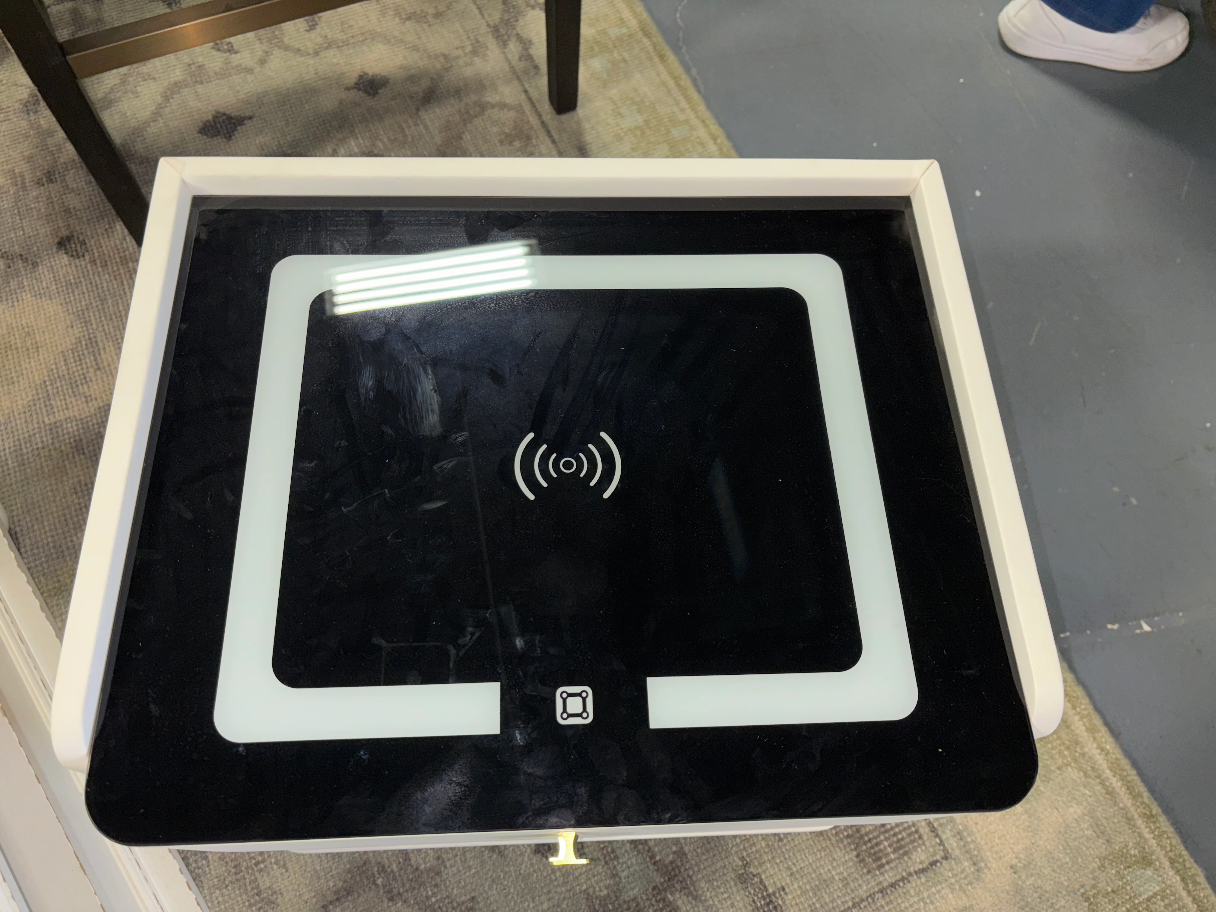 20"Smart nightstand with USB Wireless Charging SHOWROOM ITEM - Image 4