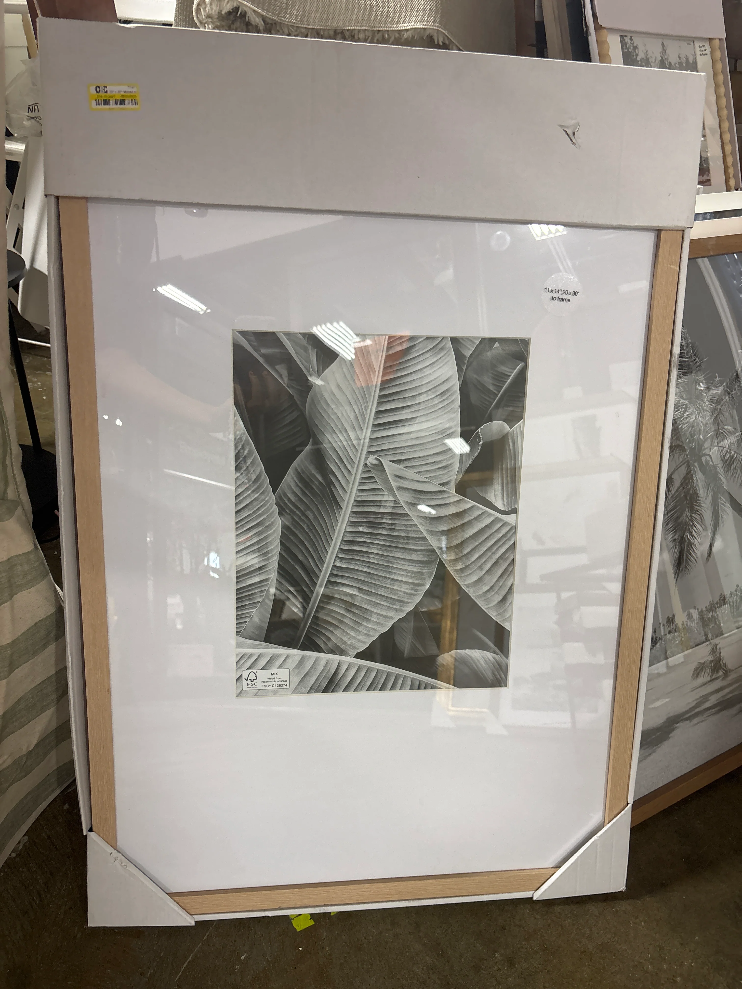 20"x30"  Poster Frame Light Wood SHOWROOM ITEM - Image 2