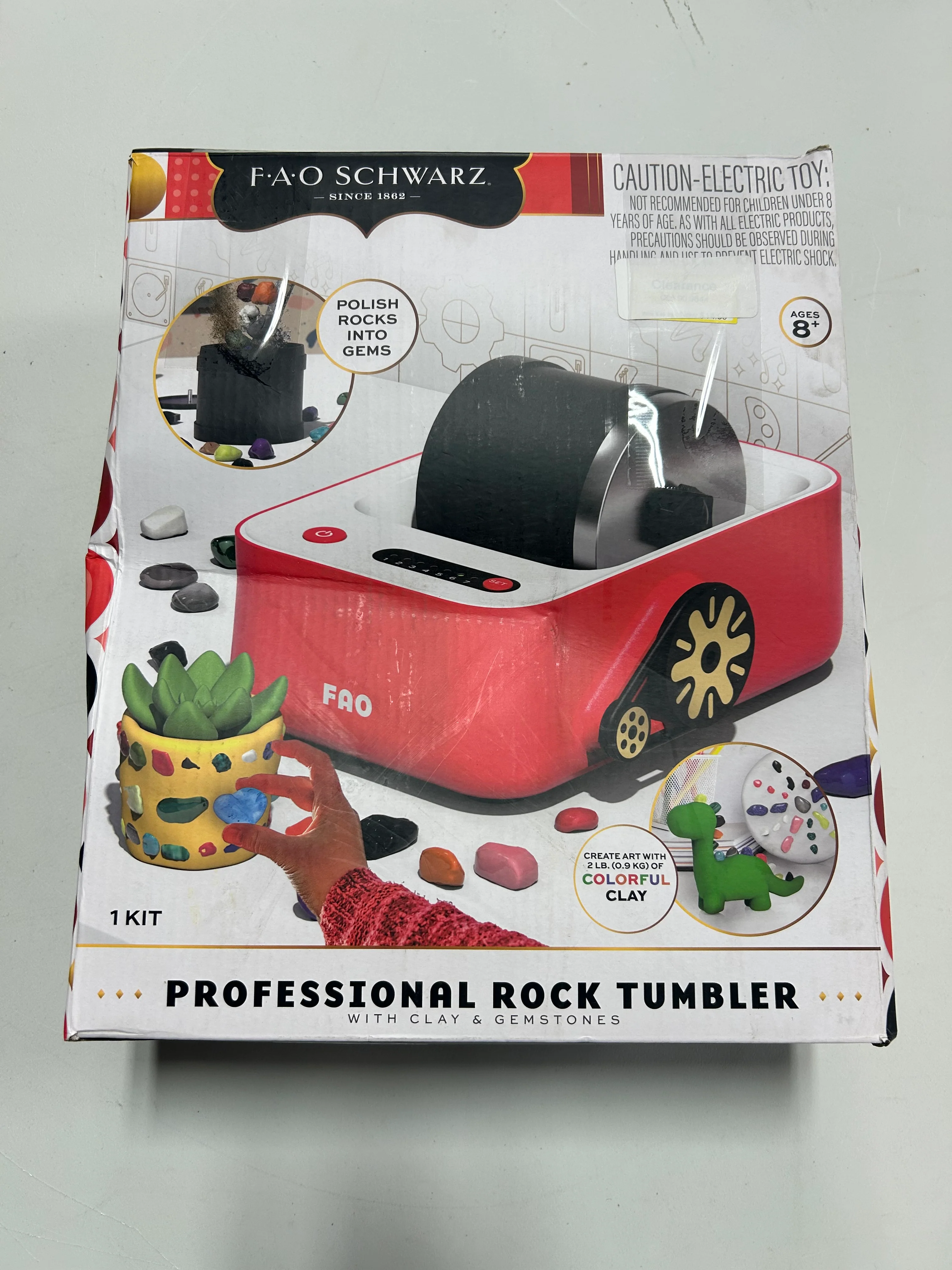 22 Piece Professional Rock Tumbler with Clay & Gemstones - Image 8