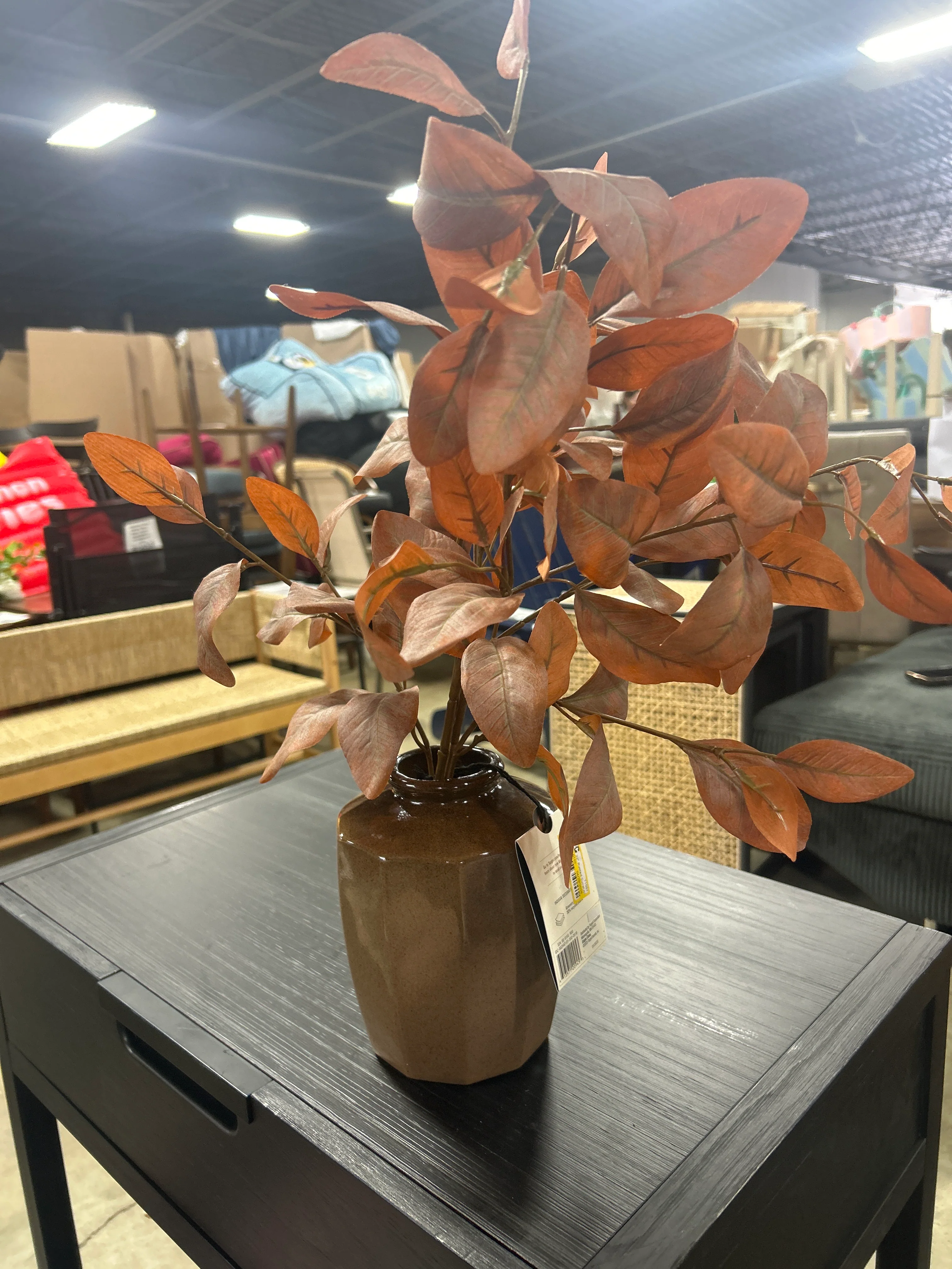 22" Rusted Eucalyptus Artificial Fall Arrangement - Hearth & Hand with Magnolia SHOWROOM ITEM - Image 2