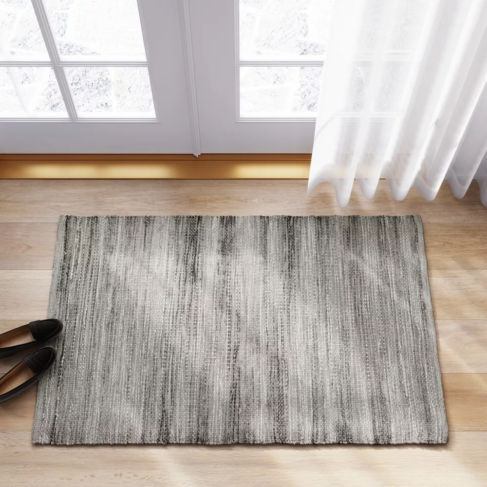 Woven Accent Rug Gray 2'6"x4' - Image 2