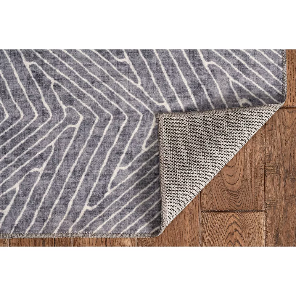 Washable Fuller Rug Gray/Ivory 2'x3' - Image 4