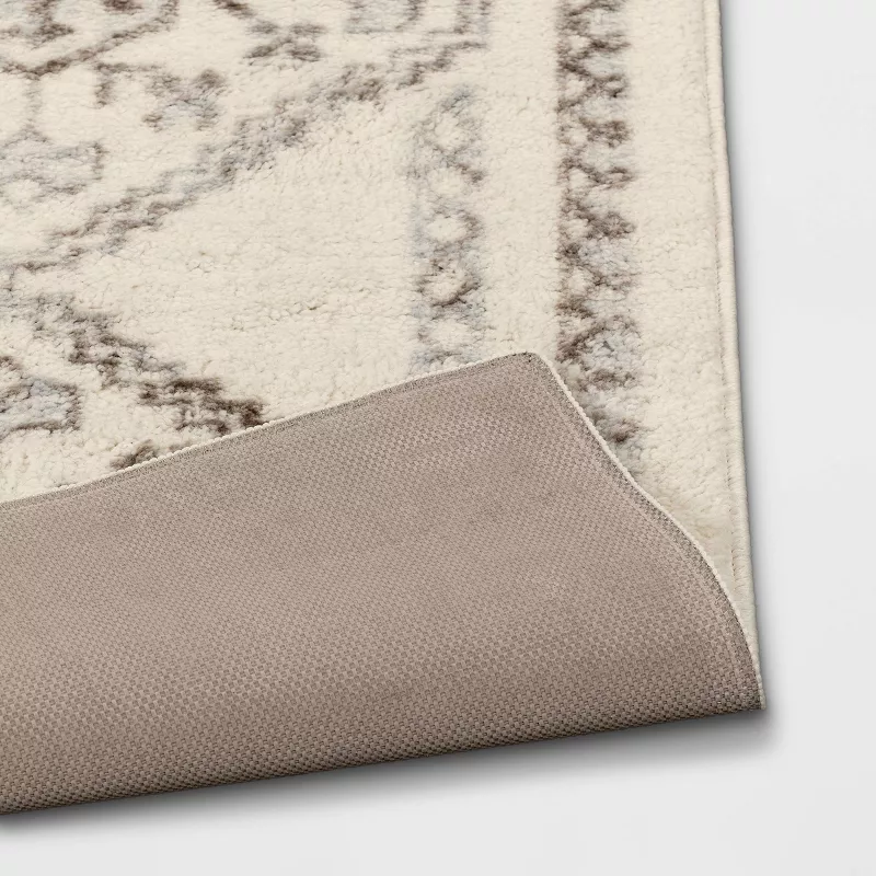 Washable Runner Kensington Persian Style Cream Rug Cream 2'x7' - Image 2