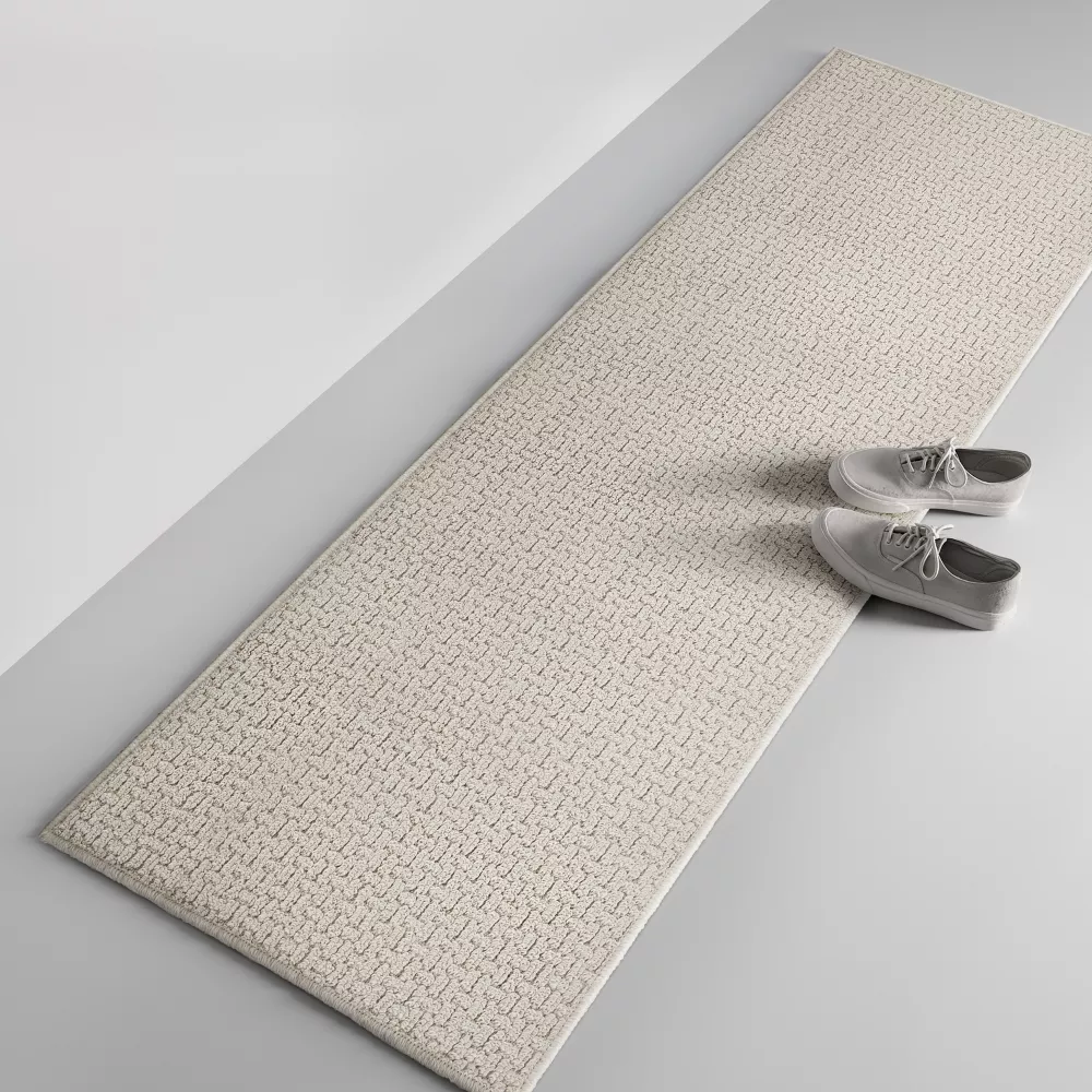 Washable Solid Machine Tufted Runner Rug Tan 2'x7' - Image 3