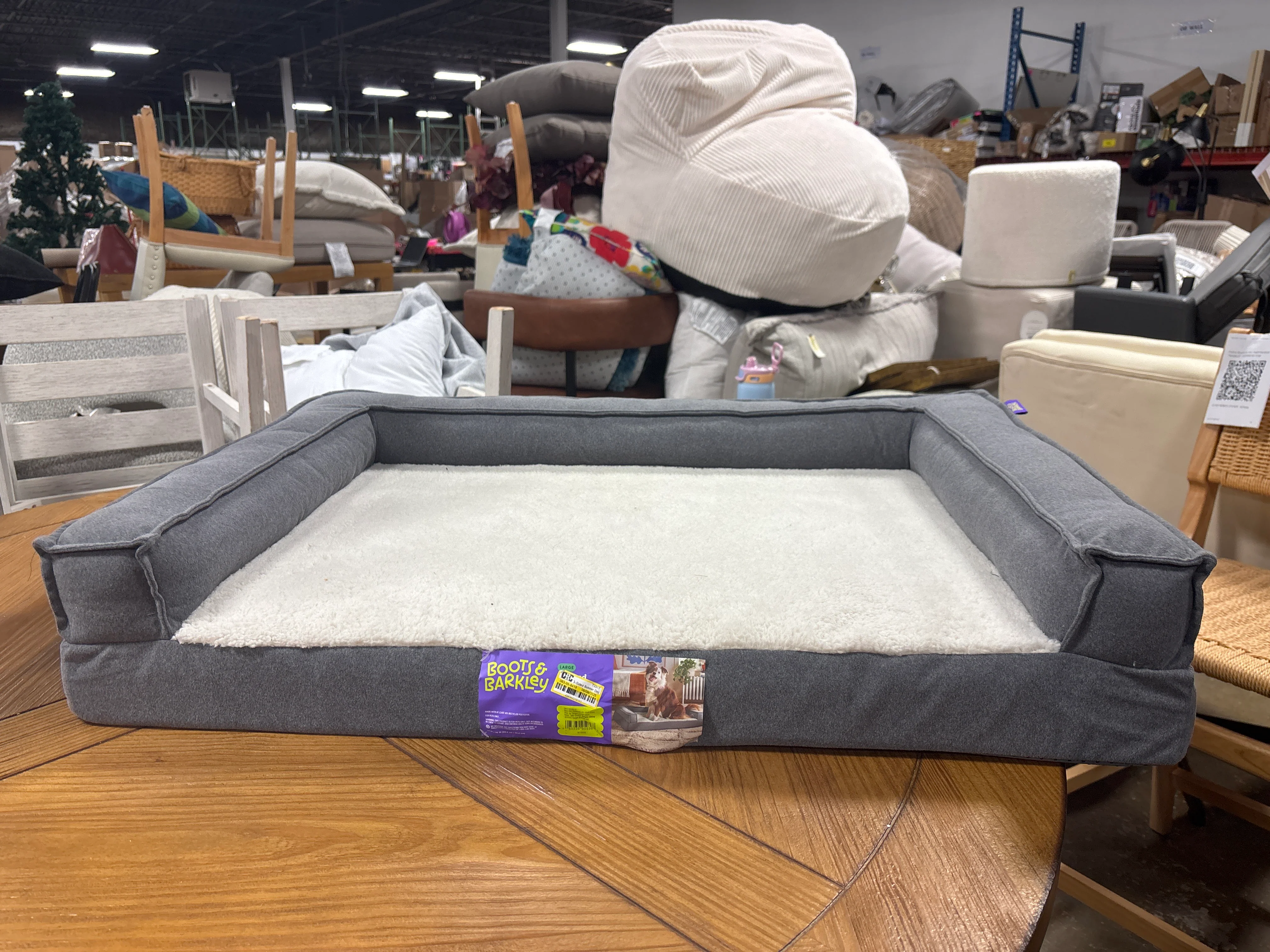 3-Sided Bolster Dog Bed SHOWROOM ITEM - Image 2
