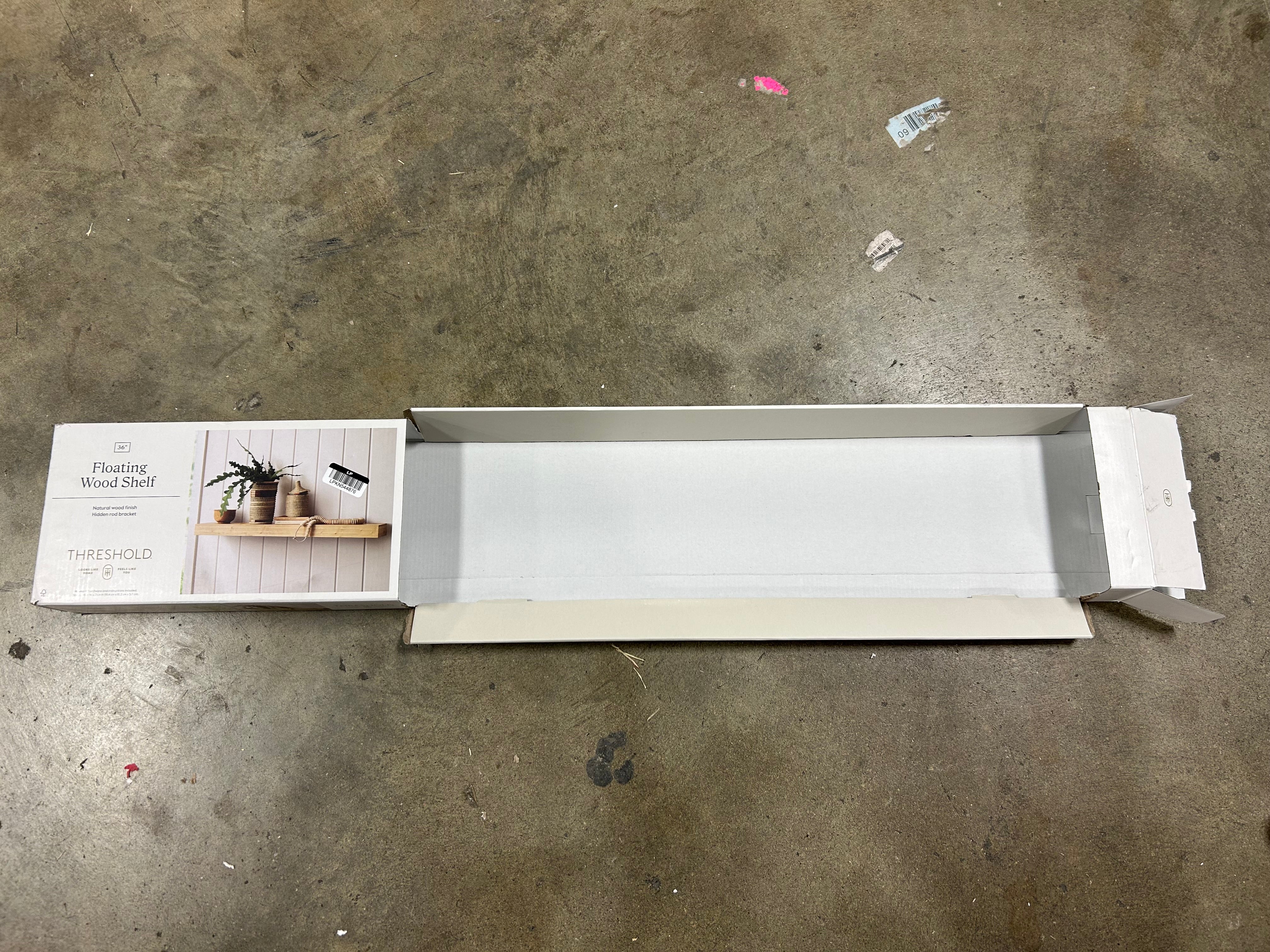 Floating Wood Shelf Natural - Image 4