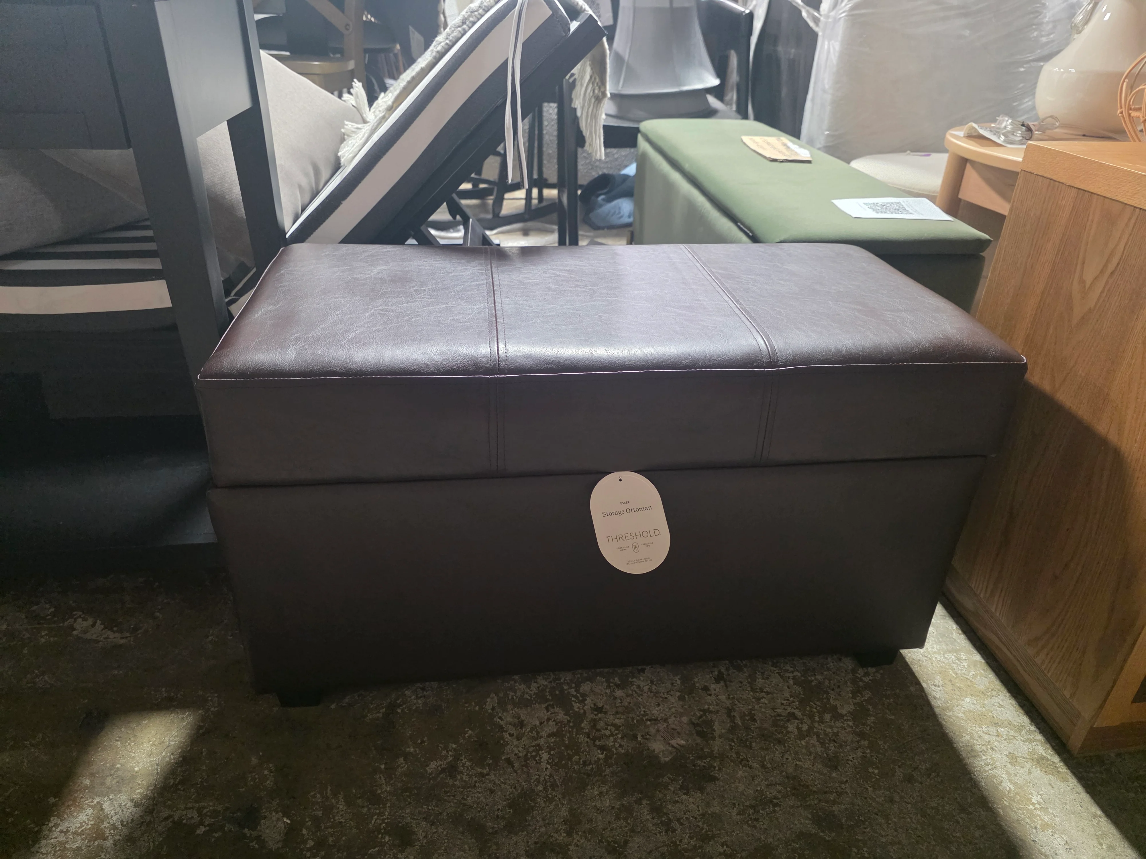 36" Lancaster Storage Ottoman Bench - WyndenHall - SHOWROOM ITEM - Image 2
