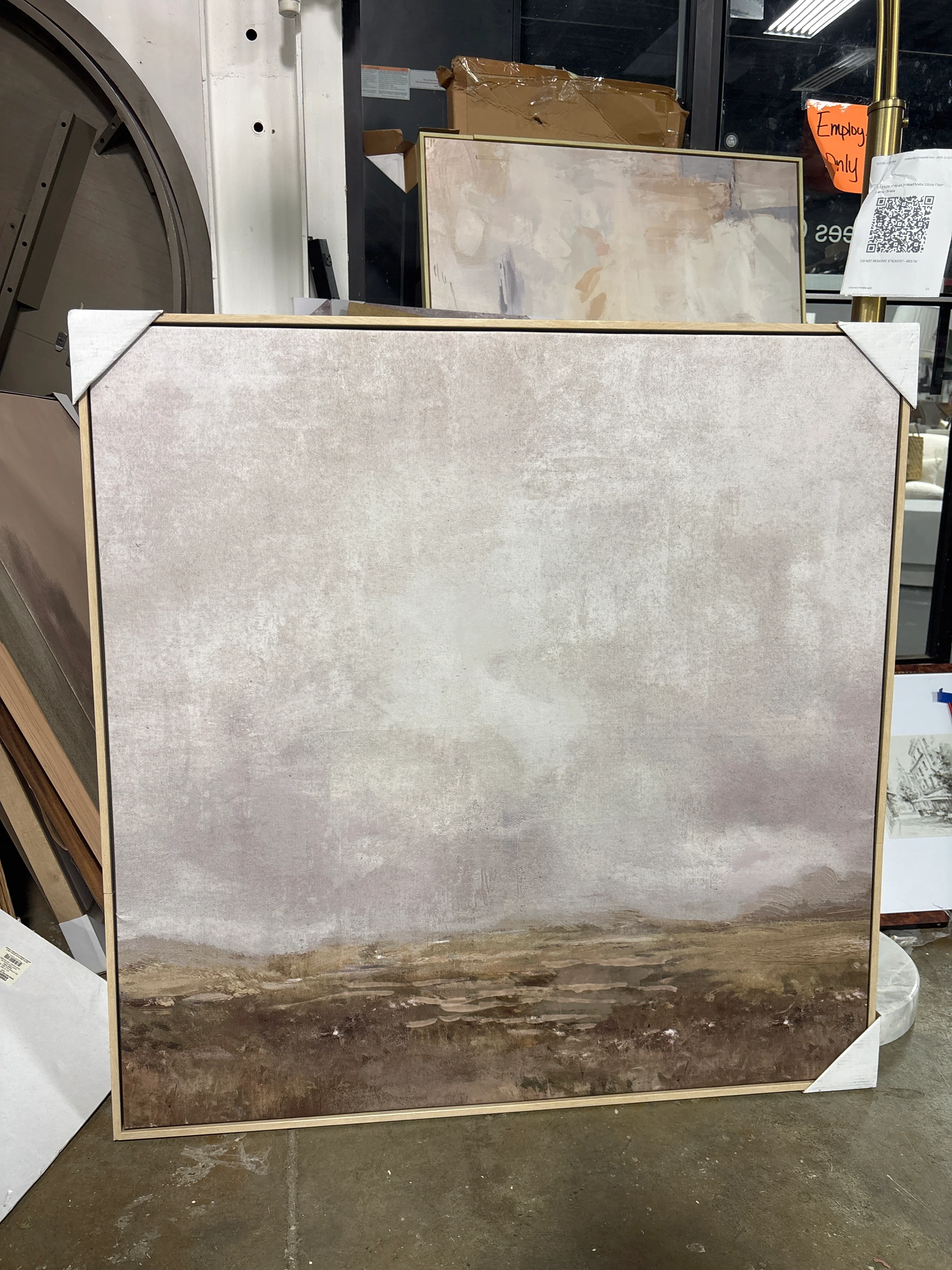 36" x 36" Plains Framed Wall Canvas SHOWROOM ITEM - Image 2