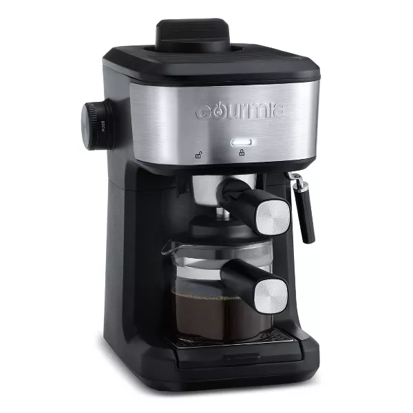 4-Shot Steam Espresso, Cappuccino, and Latte Maker with Frothing Wand - Image 3