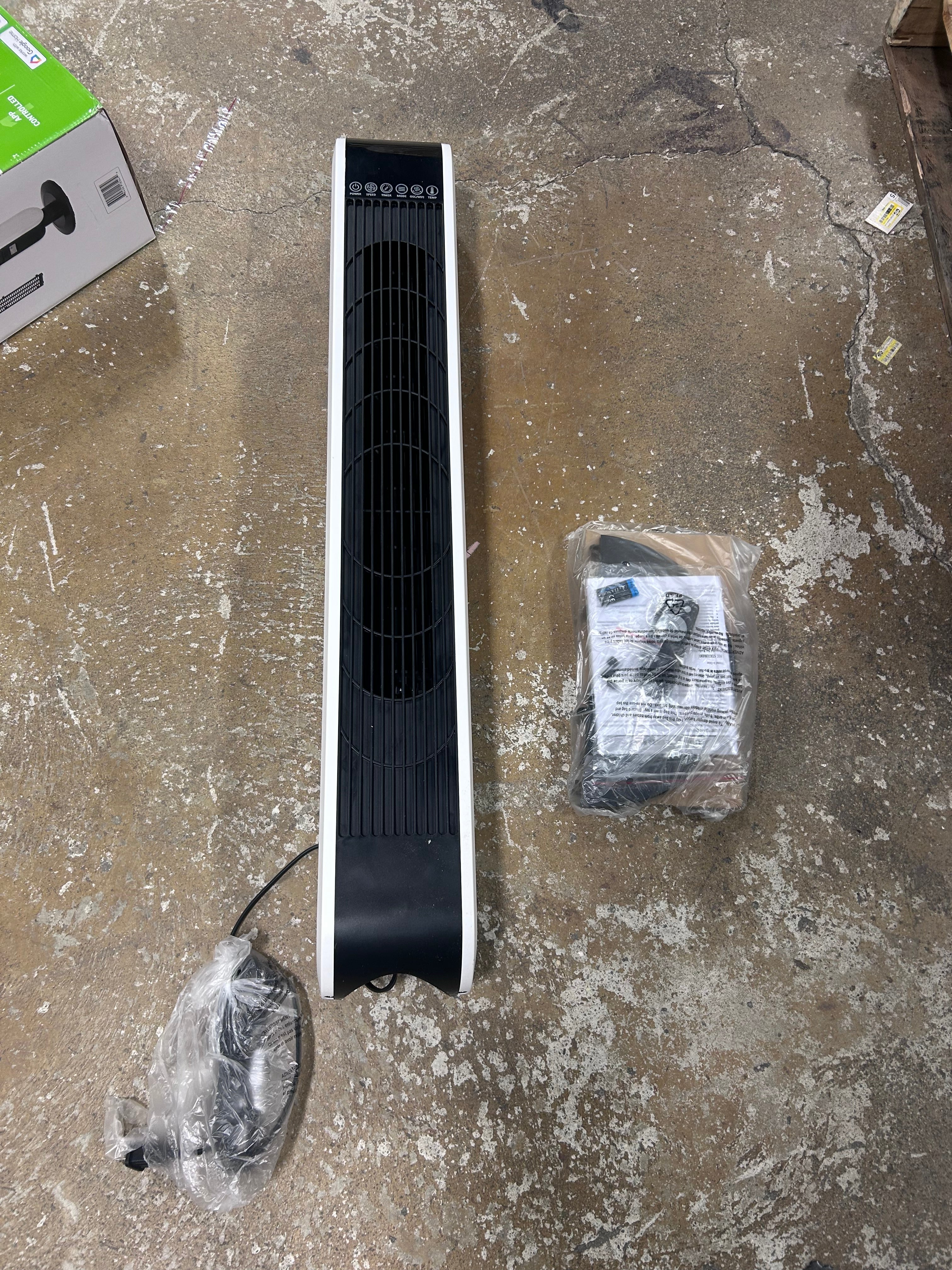 Wi-Fi Tower Oscillating Fan with Clean Breeze - Image 6
