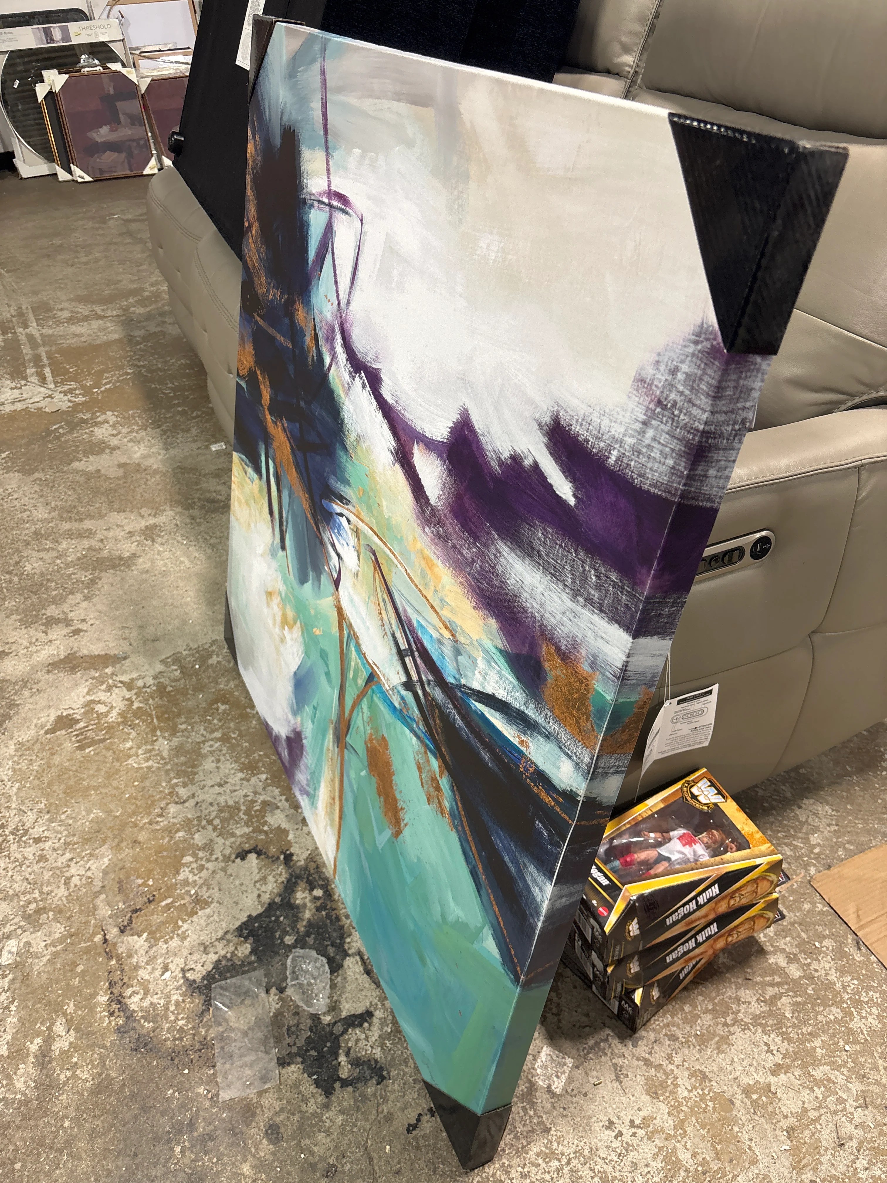40x40 Gold Rush Wrapped Canvas SHOWROOM ITEM - Image 4
