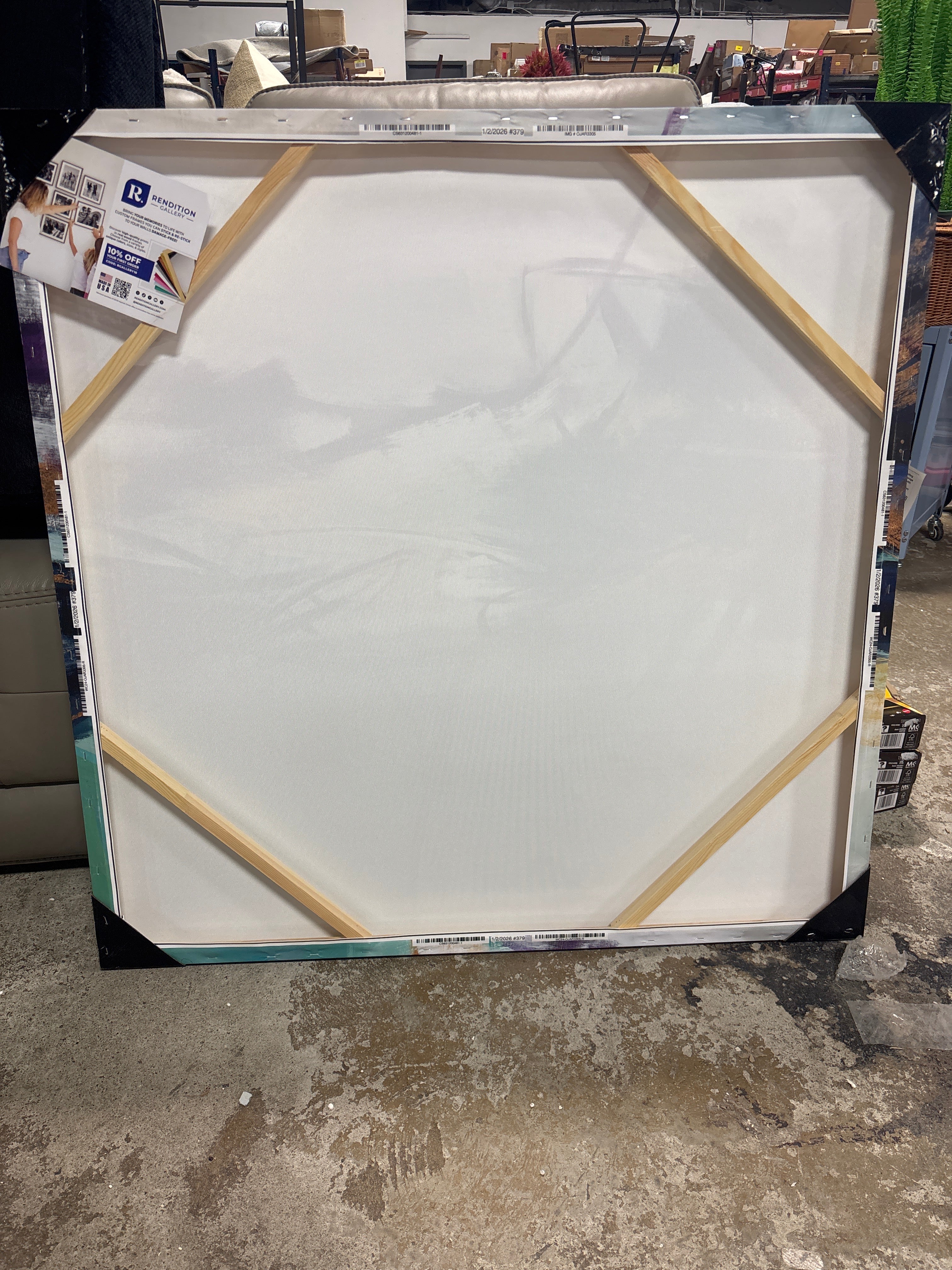 40x40 Gold Rush Wrapped Canvas SHOWROOM ITEM - Image 5