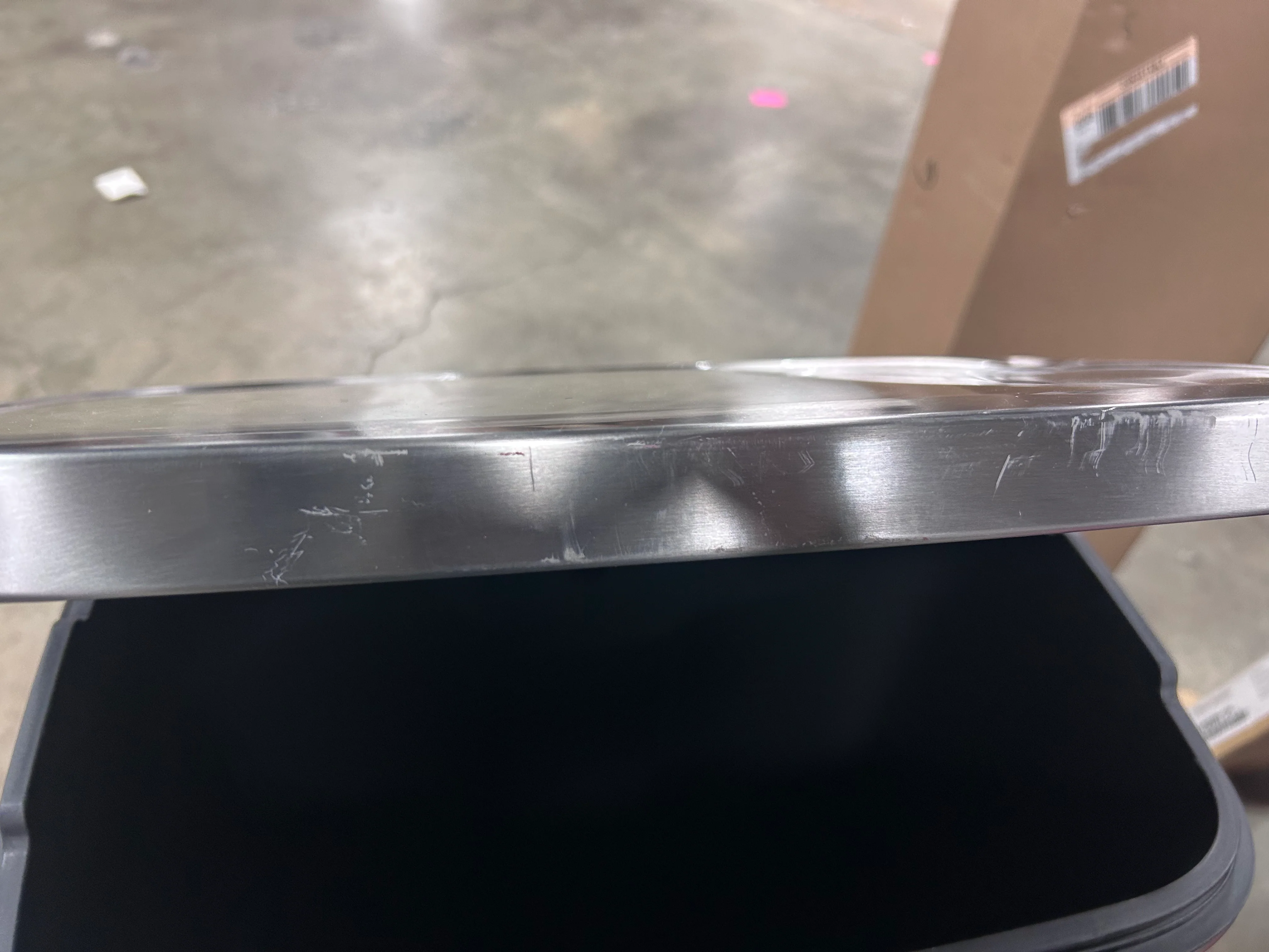 Rectangular Step Trash Can Silver - Image 5