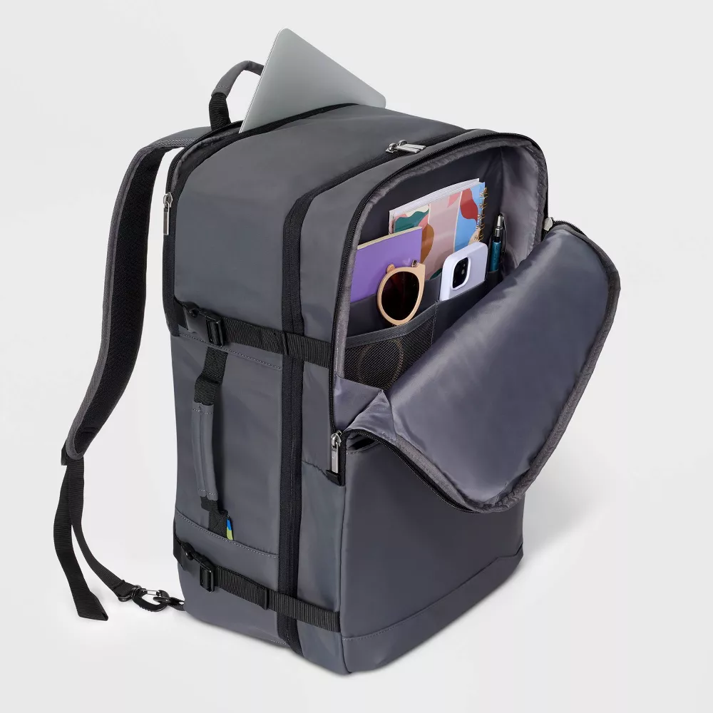 Travel Backpack Gray - Image 4