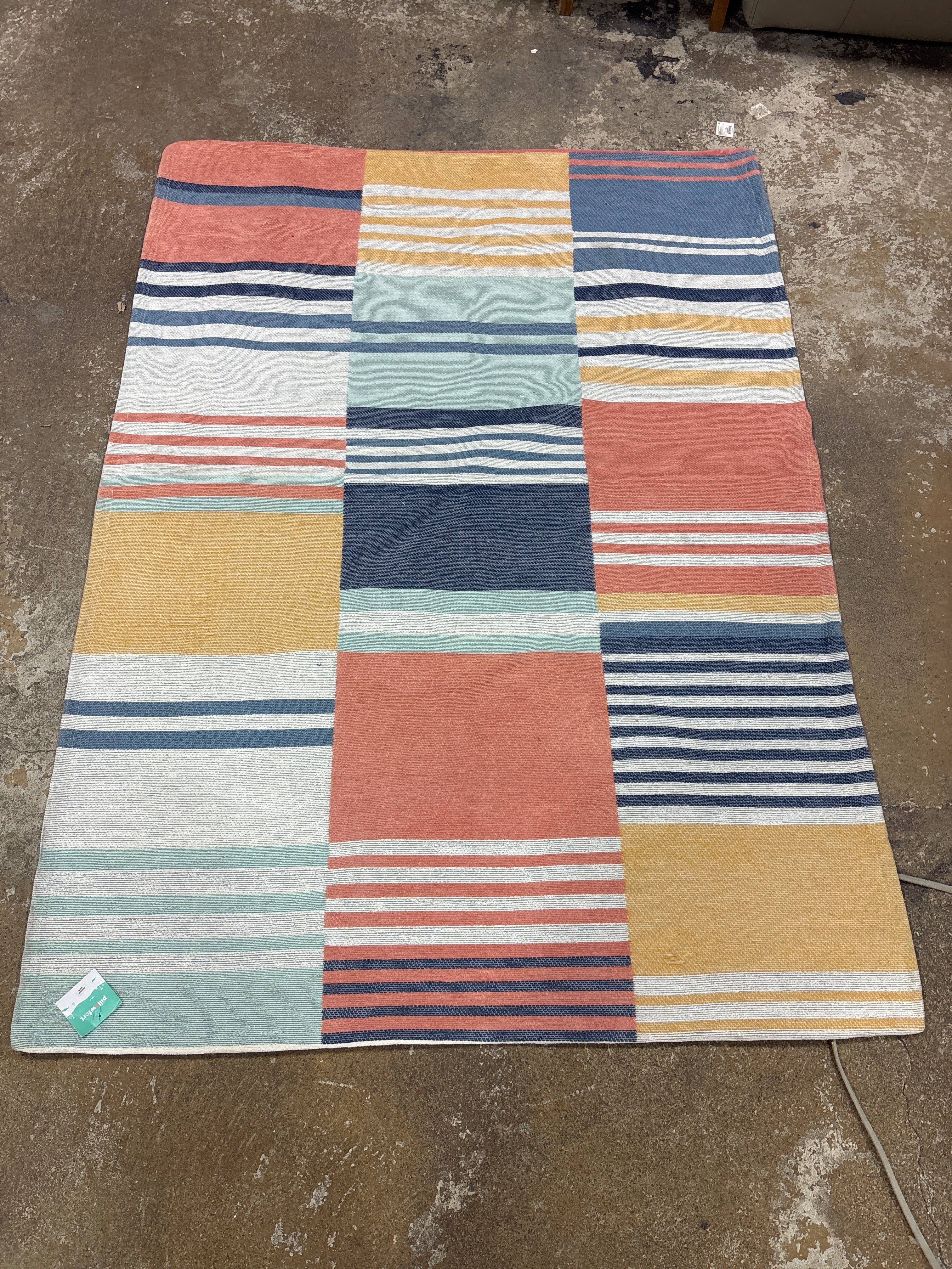4'x5'6" Broken Striped Kids' Rug SHOWROOM ITEM - Image 2