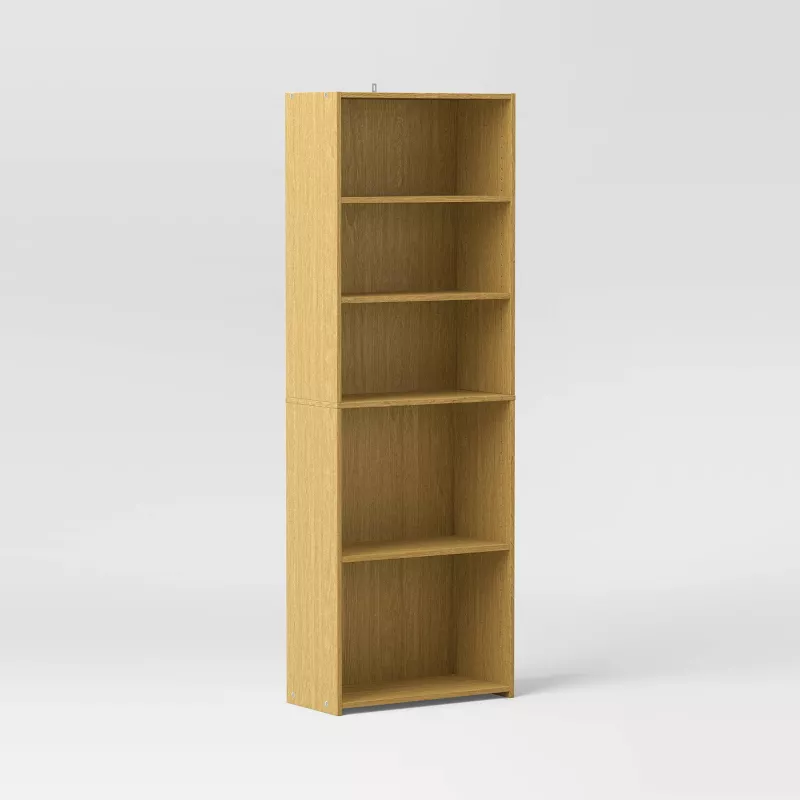 5 Shelf Bookcase Natural