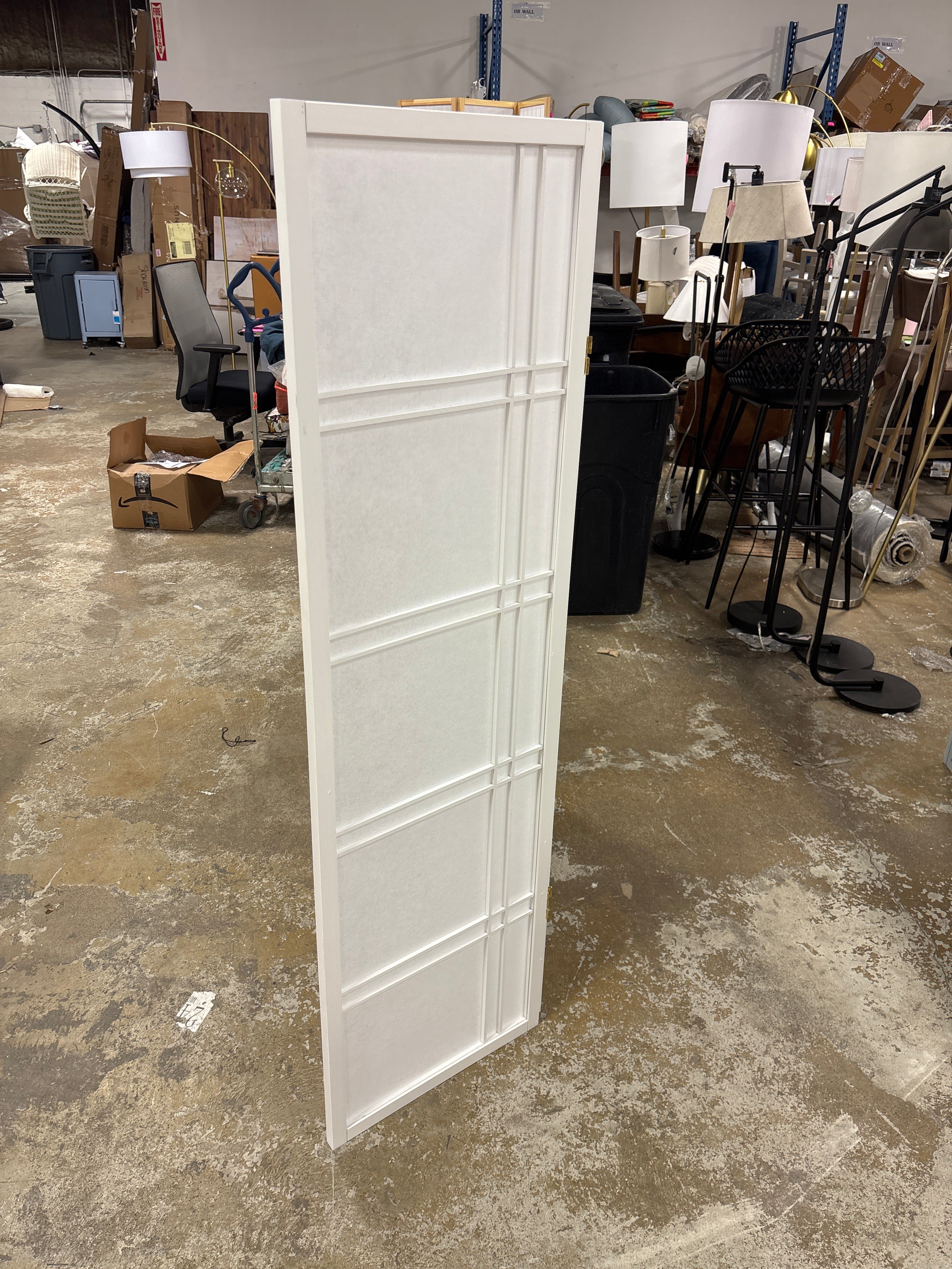 5' Tall Double Cross Shoji Screen SHOWROOM ITEM - Image 3