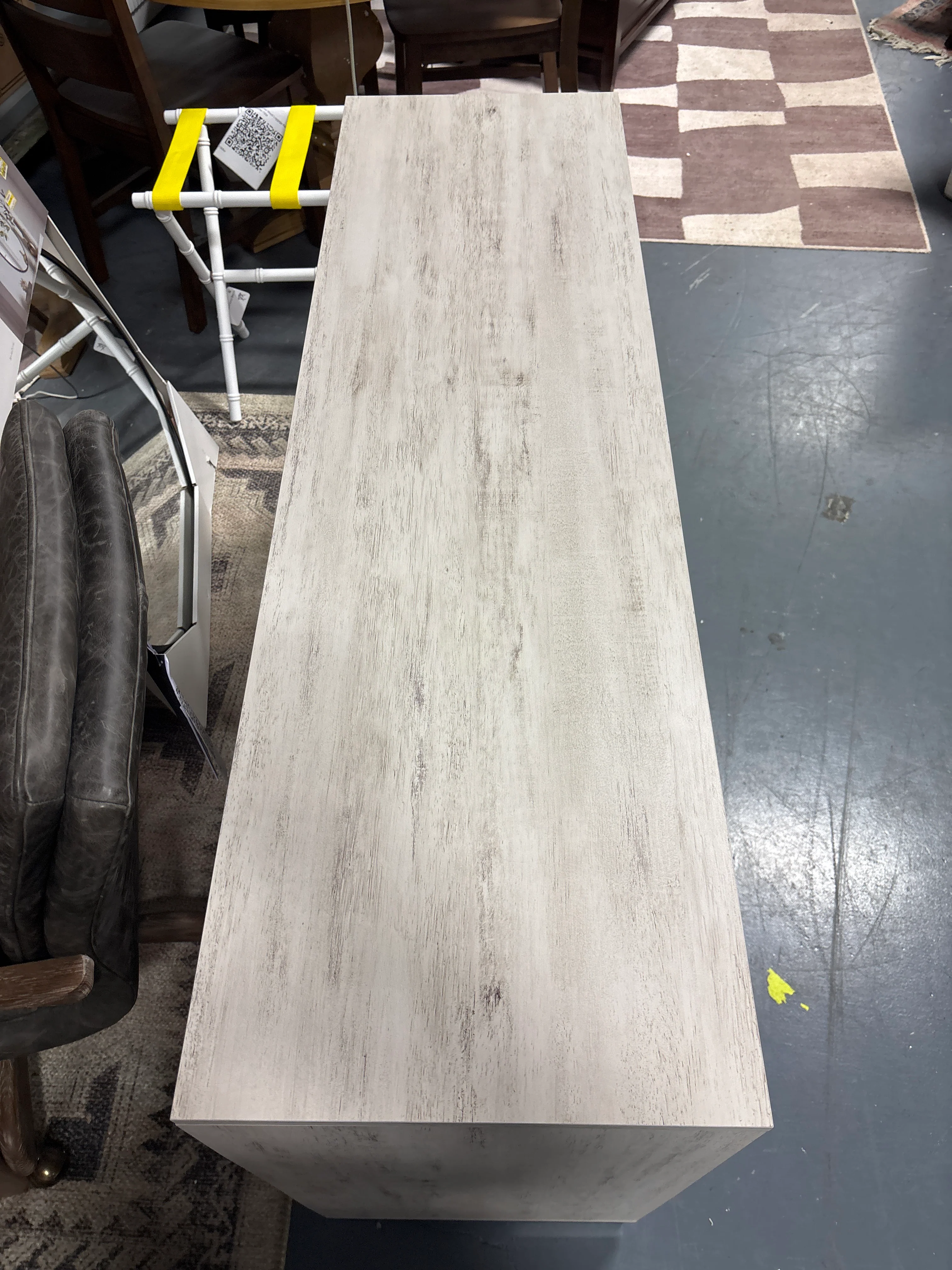 54" Wide Chest Of Drawers - Distressed White SHOWROOM ITEM - Image 4