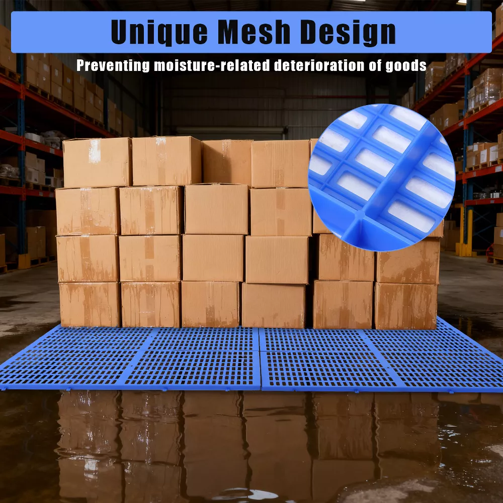 6 Pcs Heavy-Duty Plastic Floor Pallets - Image 3