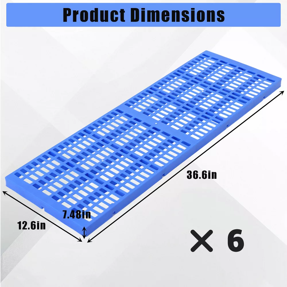 6 Pcs Heavy-Duty Plastic Floor Pallets - Image 5