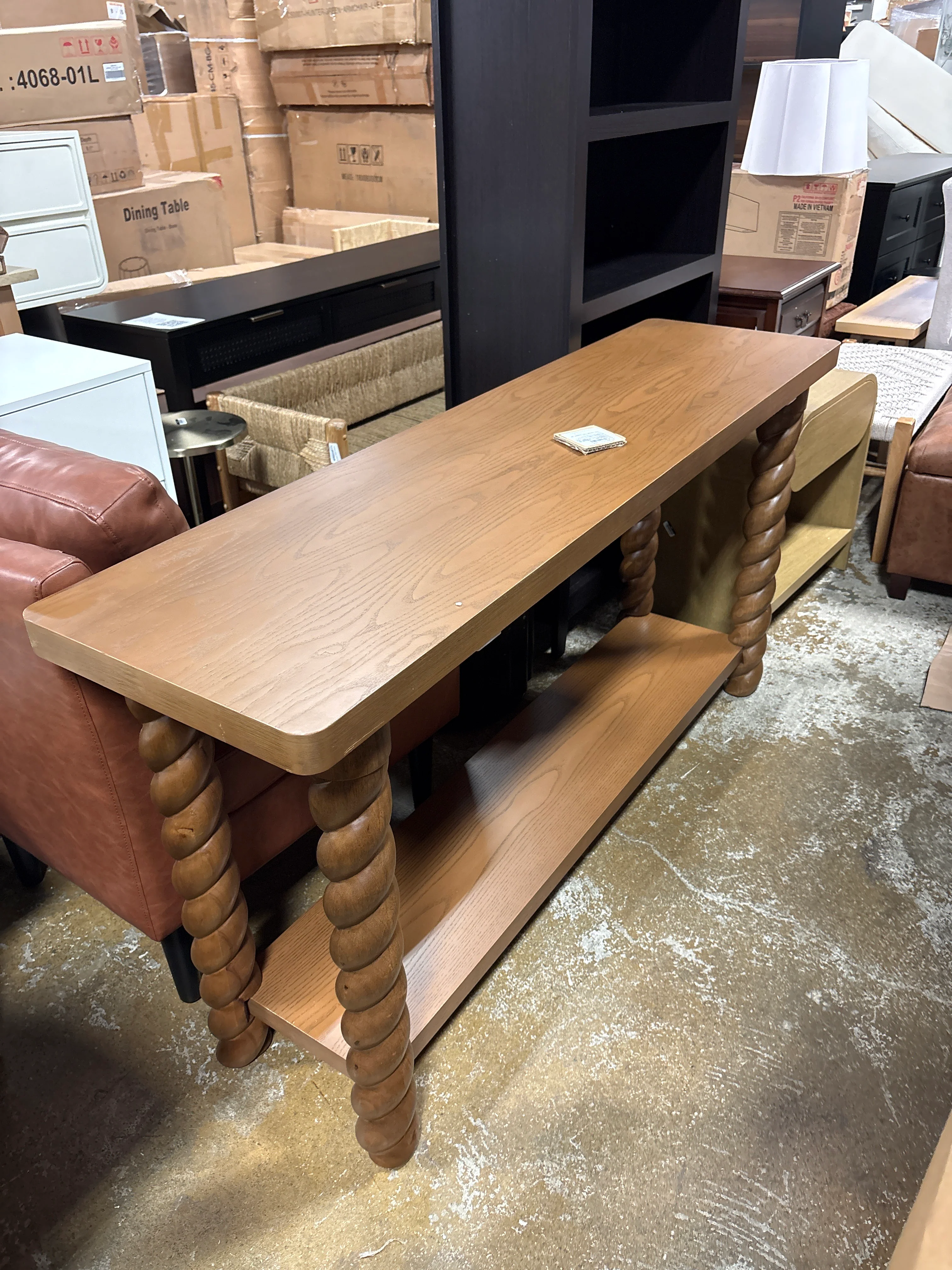 60'' Console Table with Braided Legs - Threshold™ designed with Studio McGee SHOWROOM ITEM - Image 2