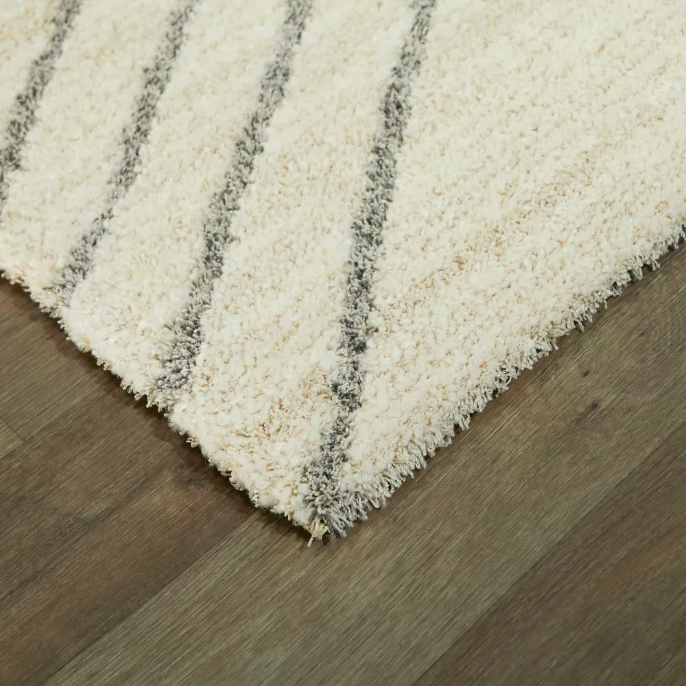7'x10' Soria Line Geo Area Rug Cream - Image 2