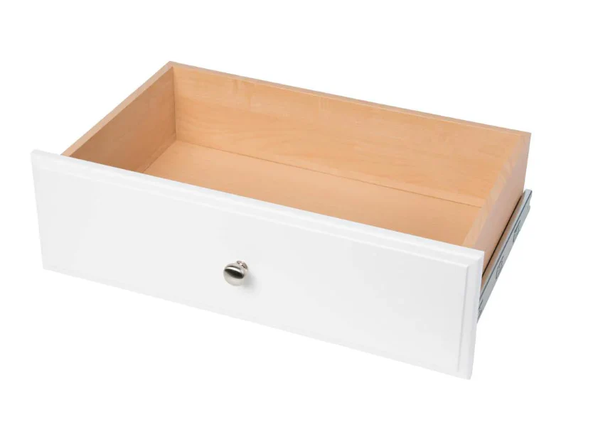 8 in. H x 24 in. W White Wood Drawer - Image 2