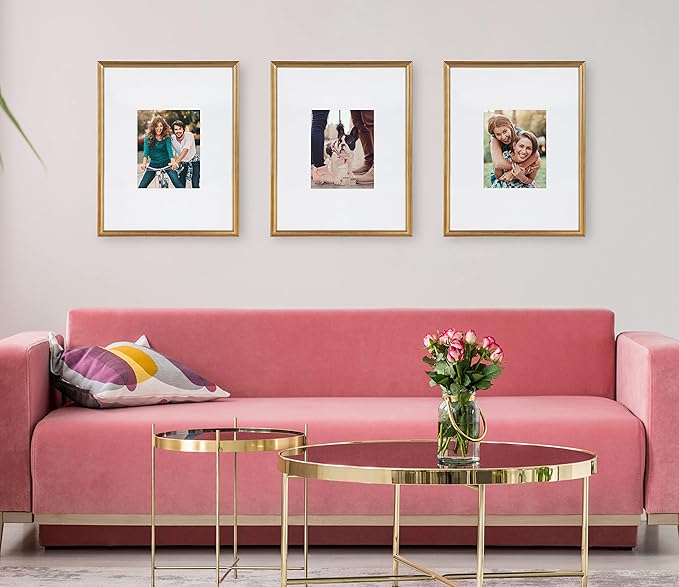 Adlynn Wall Picture Frame Set, Gold, Set of 3 - Image 5