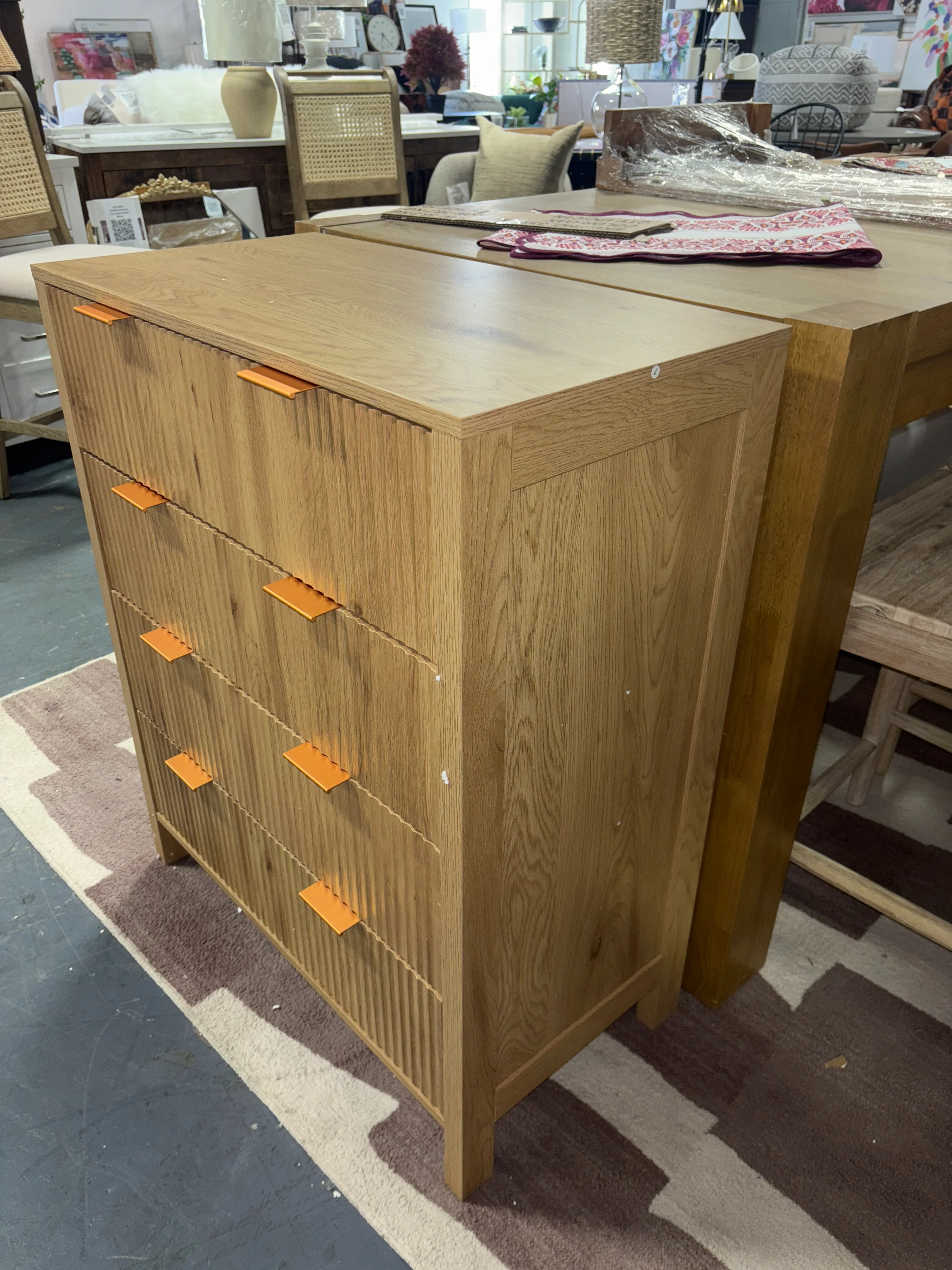Aspatria 4 Drawer Dresser - Natural SHOWROOM ITEM - Image 4