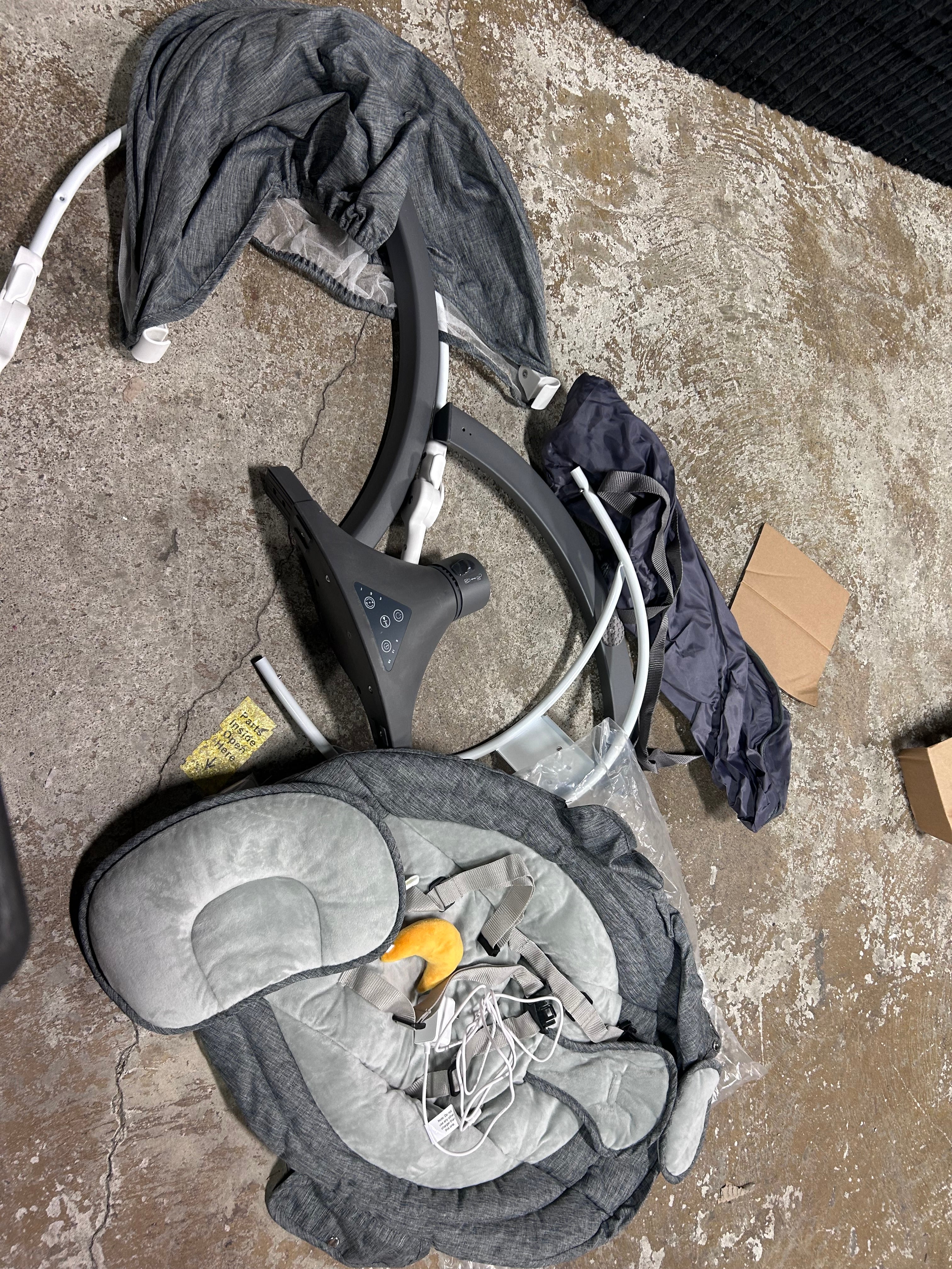 Baby Swing for Infants with Bluetooth-Gray - Image 7