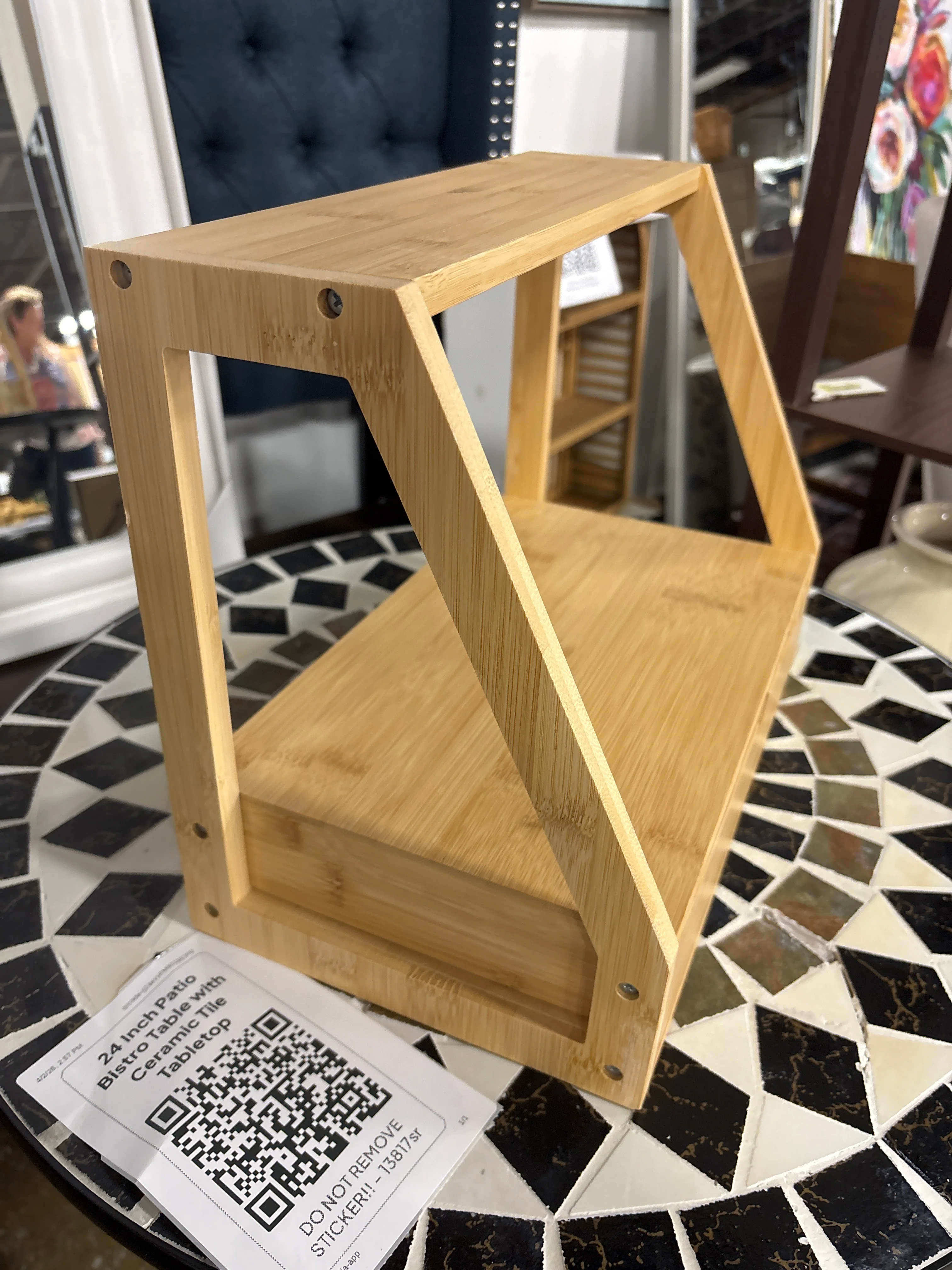 Bamboo Kitchen Counter Organizer SHOWROOM ITEM - Image 3
