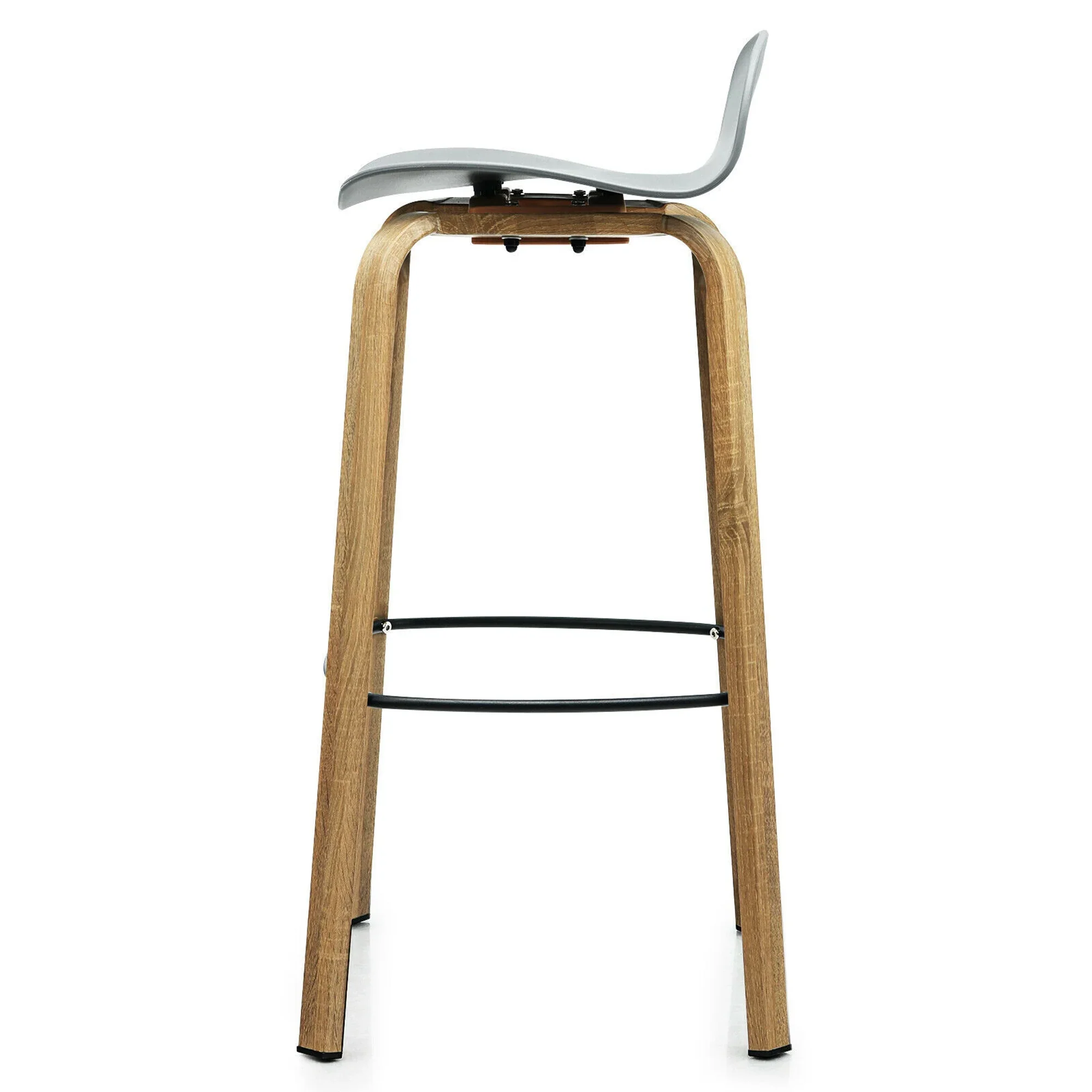 Bar Stool, Grey, 1-Piece - Image 3