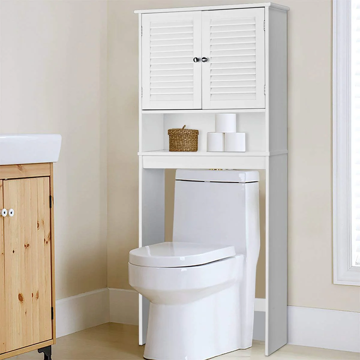 Bathroom Space-Saver Over-The-Toilet Storage - Image 5