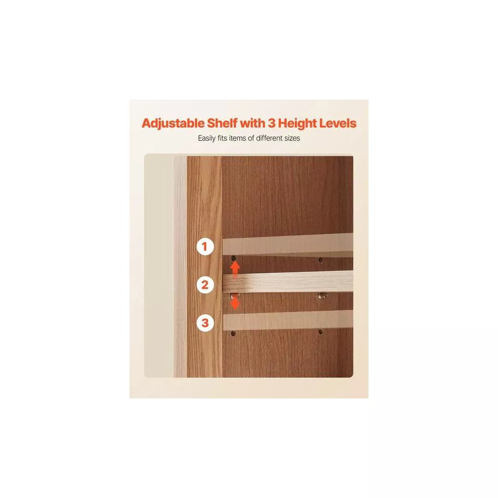 Bathroom Wall Cabinet, w/Door and Adjustable Shelf - Image 2