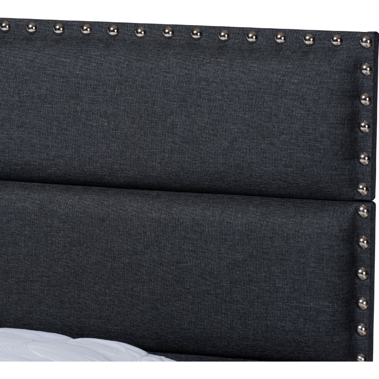 Baxton Ansa King Bed in Biege Fabric - Image 3