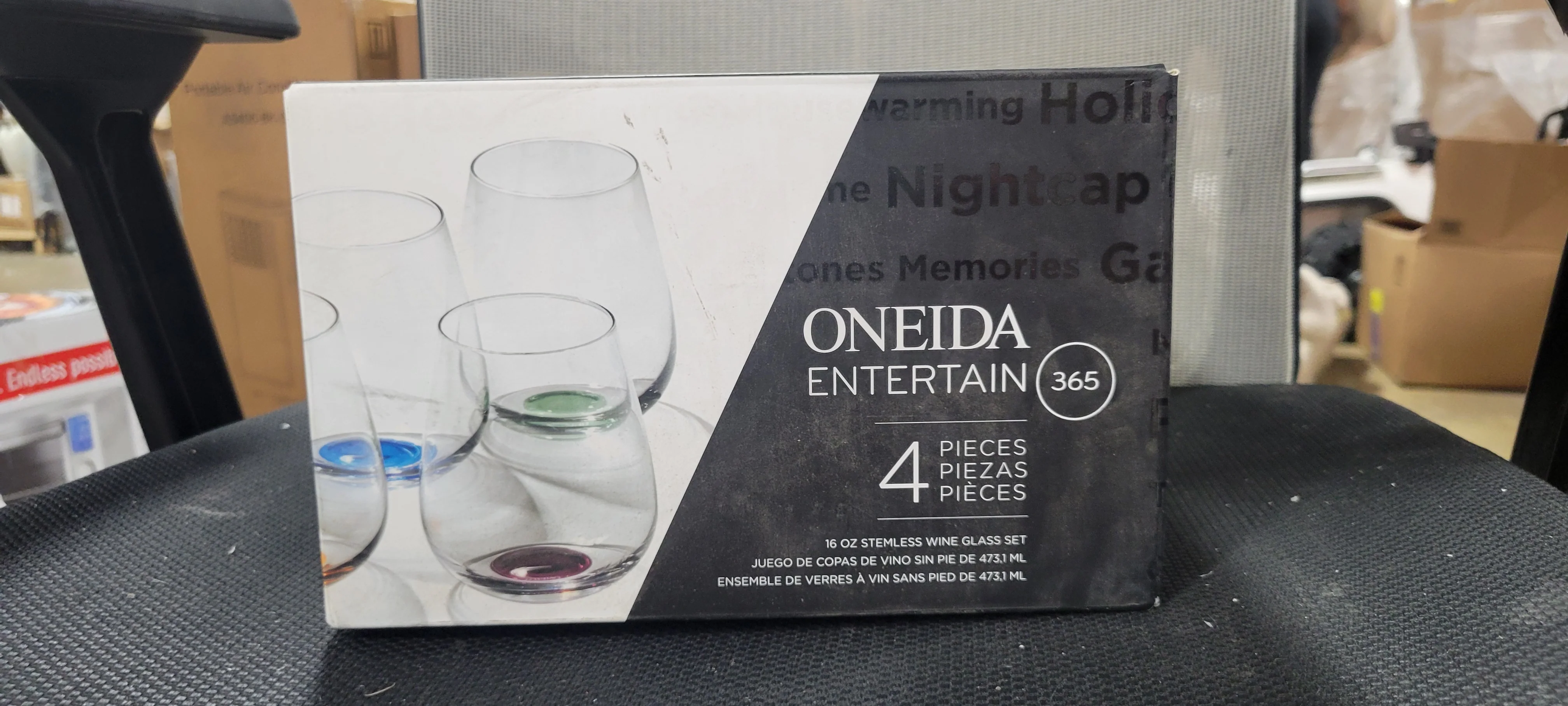 Bottoms Up Stemless Wine Glasses, Set Of 4 - Image 4