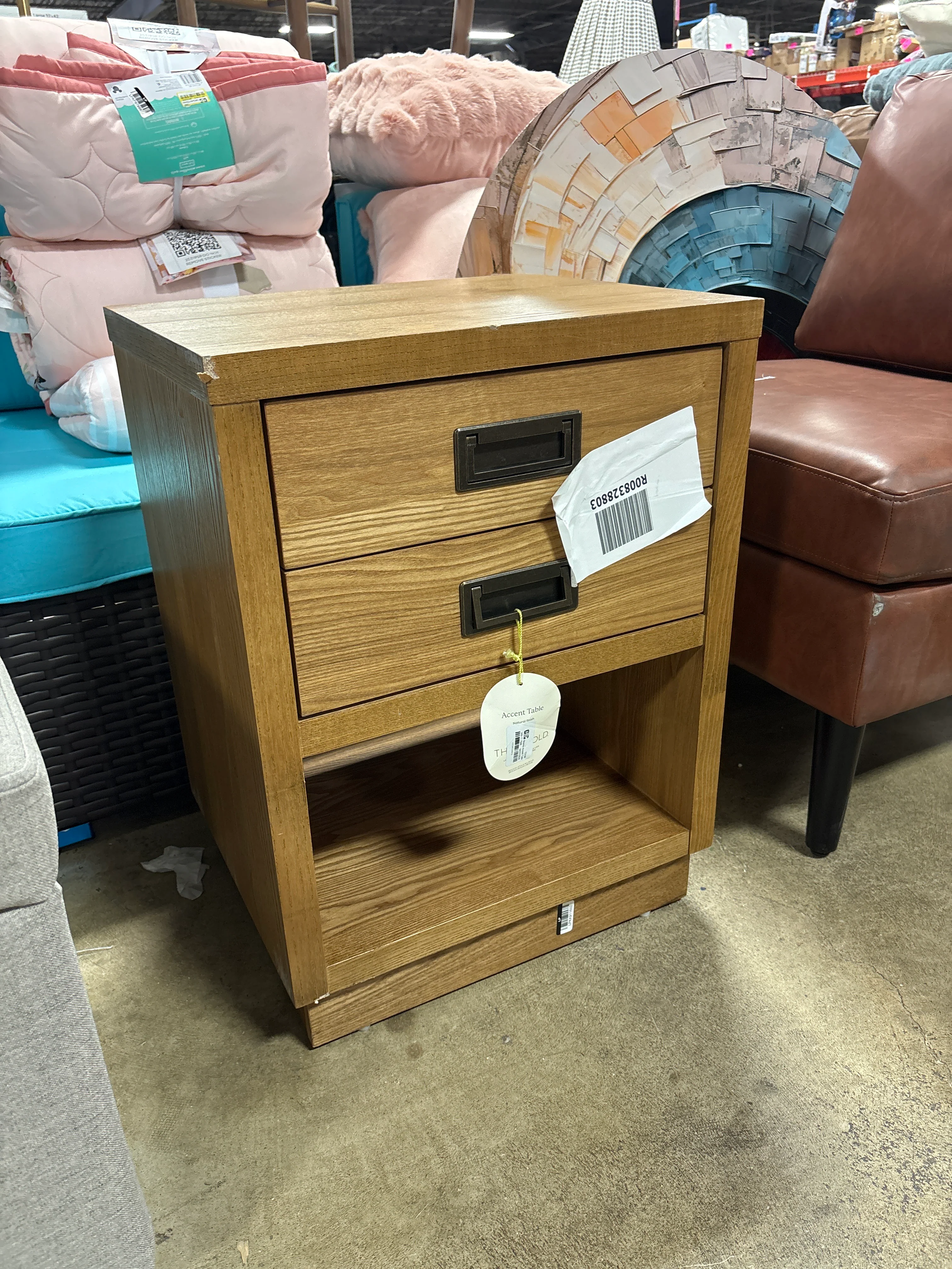 Bourne Accent Table Natural - Threshold™ SHOWROOM ITEM - Image 2