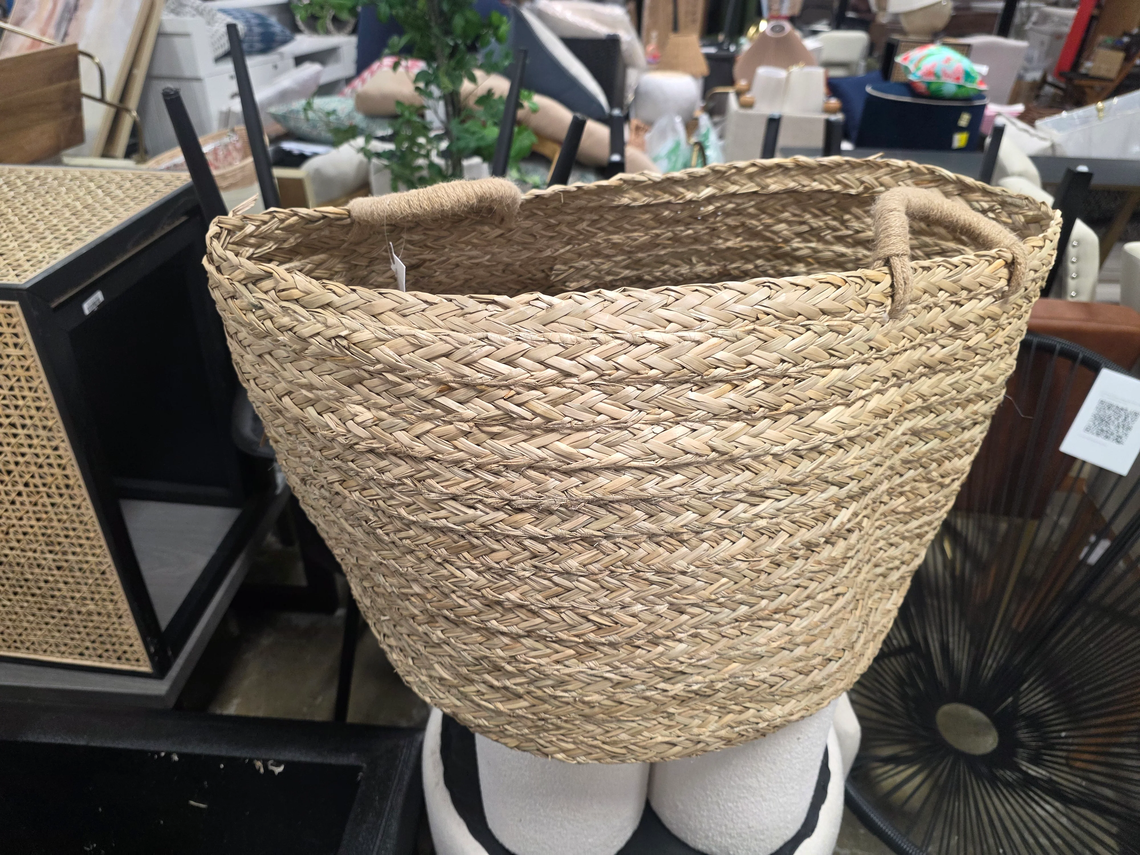 Braided Grass Storage Basket - Hearth & Hand™ with Magnolia - SHOWROOM ITEM - Image 2