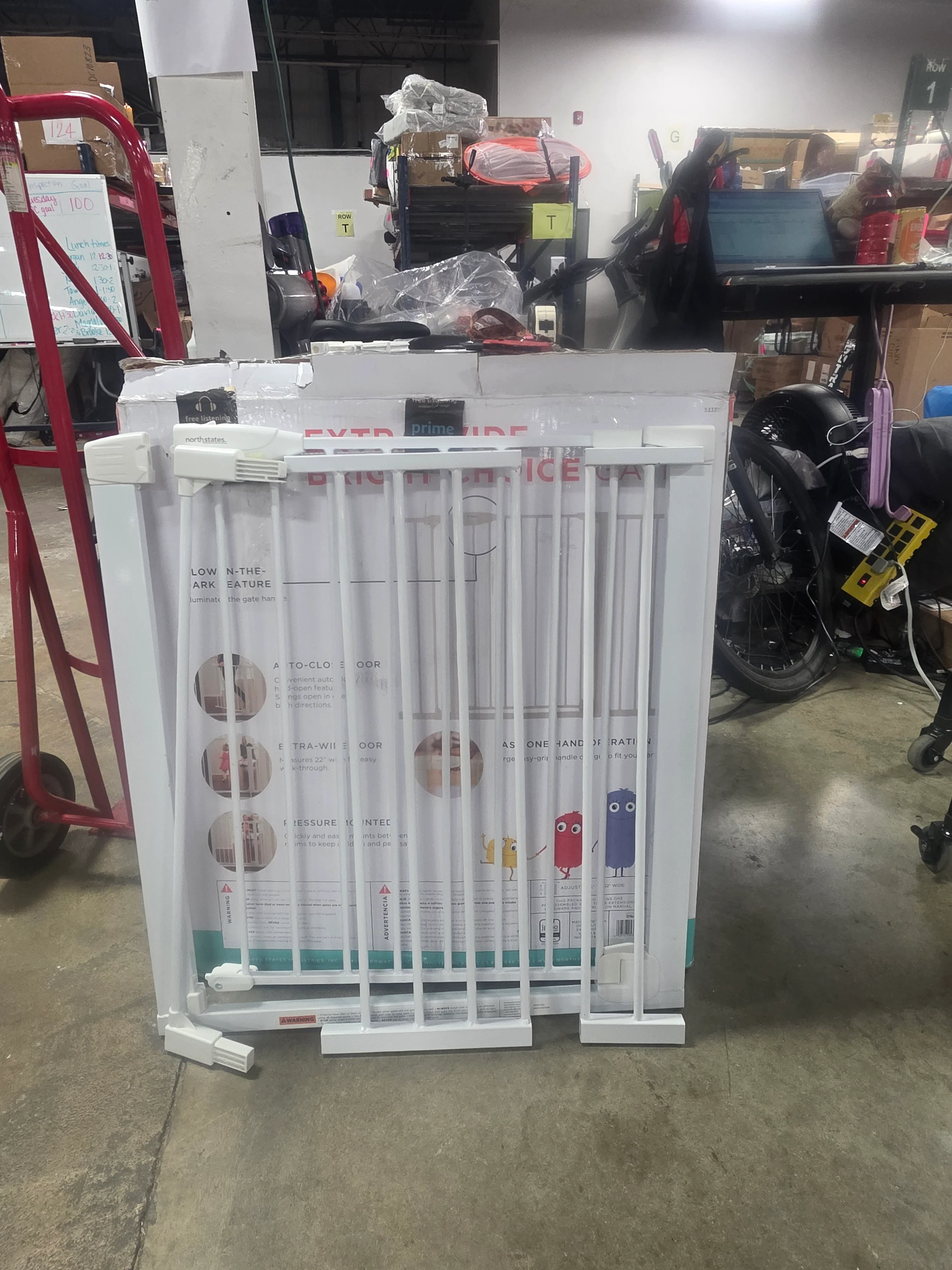 Bright Choice Auto Close Baby Gate: Pressure Mounted White - Image 6