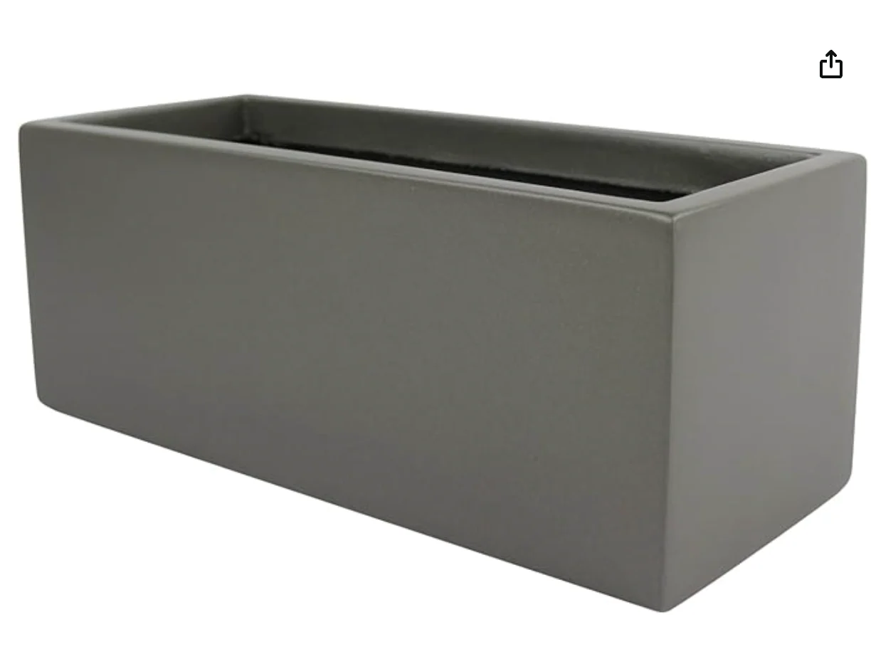 Brisbane Rectangle Fiberglass Planter Box SHOWROOM ITEM