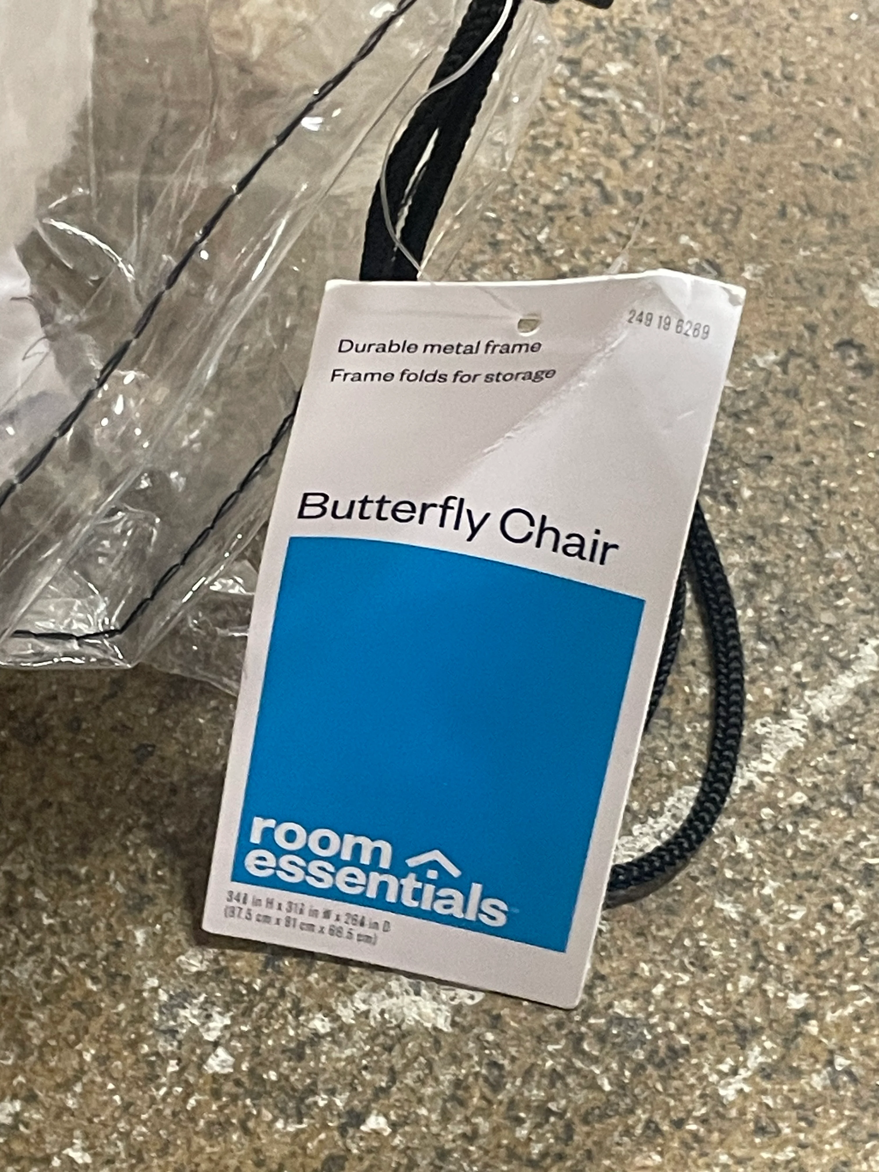 Butterfly Chair Faux Shearling Cream - Image 6