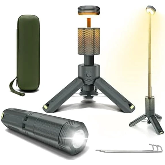Camping Lantern Telescopic, Portable Collapsible Magnetic Lamp